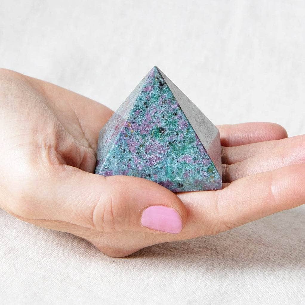 Tiny Rituals Ruby-Kyanite Pyramid - view 2
