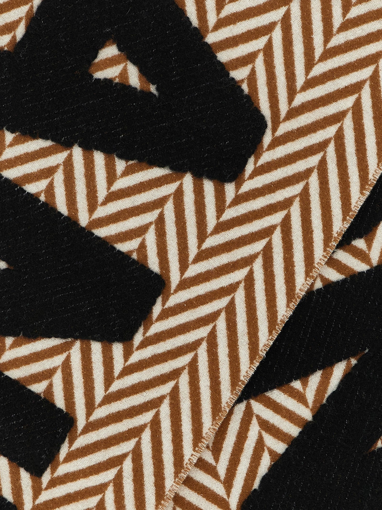 J.w.anderson Herringbone Logo Scarf – 55% vw 40% aw 5% pa - view 2