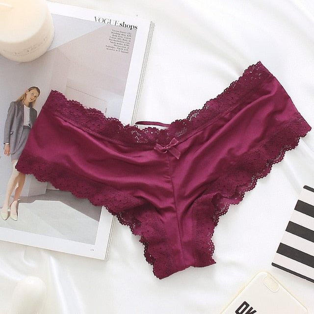 BlackTree Satin Sexy High-Level Crotch Cotton Briefs ..