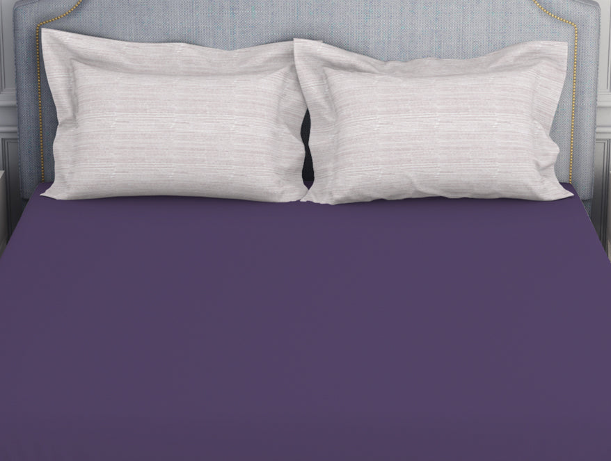 Spaces India Tonalelgence Ornate Light Violet 100% Cotton King Size Bedsheet - Essentials by Spaces - view 4
