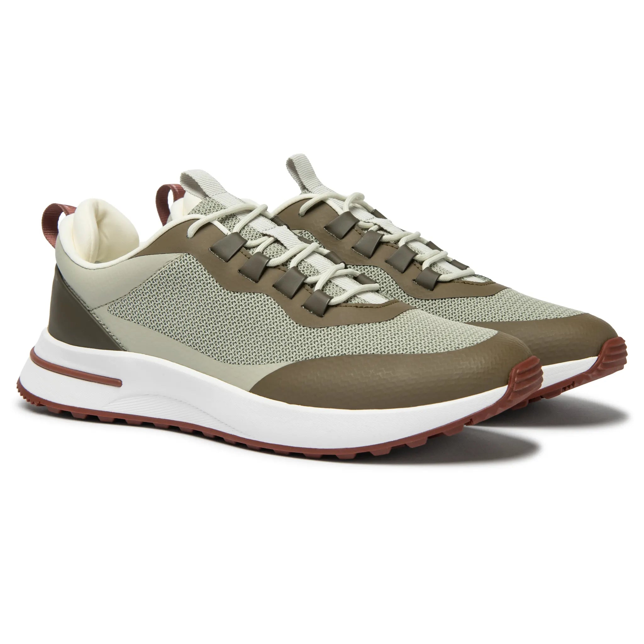 Loro Piana Week End Walk Frost Dark Green Linen Mesh Sneaker - view 2