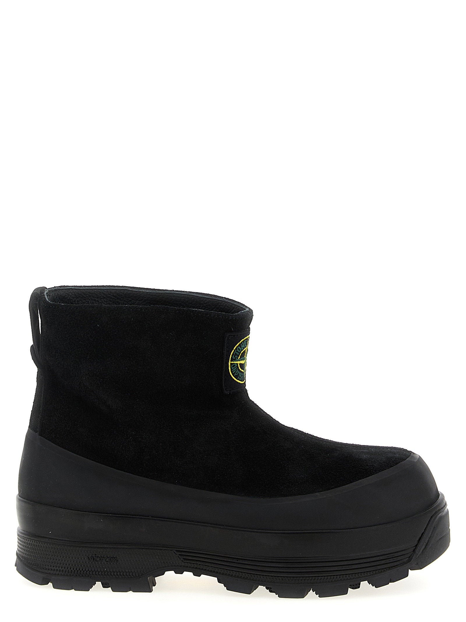Stone Island Suede Ankle Boots – 100% rubber