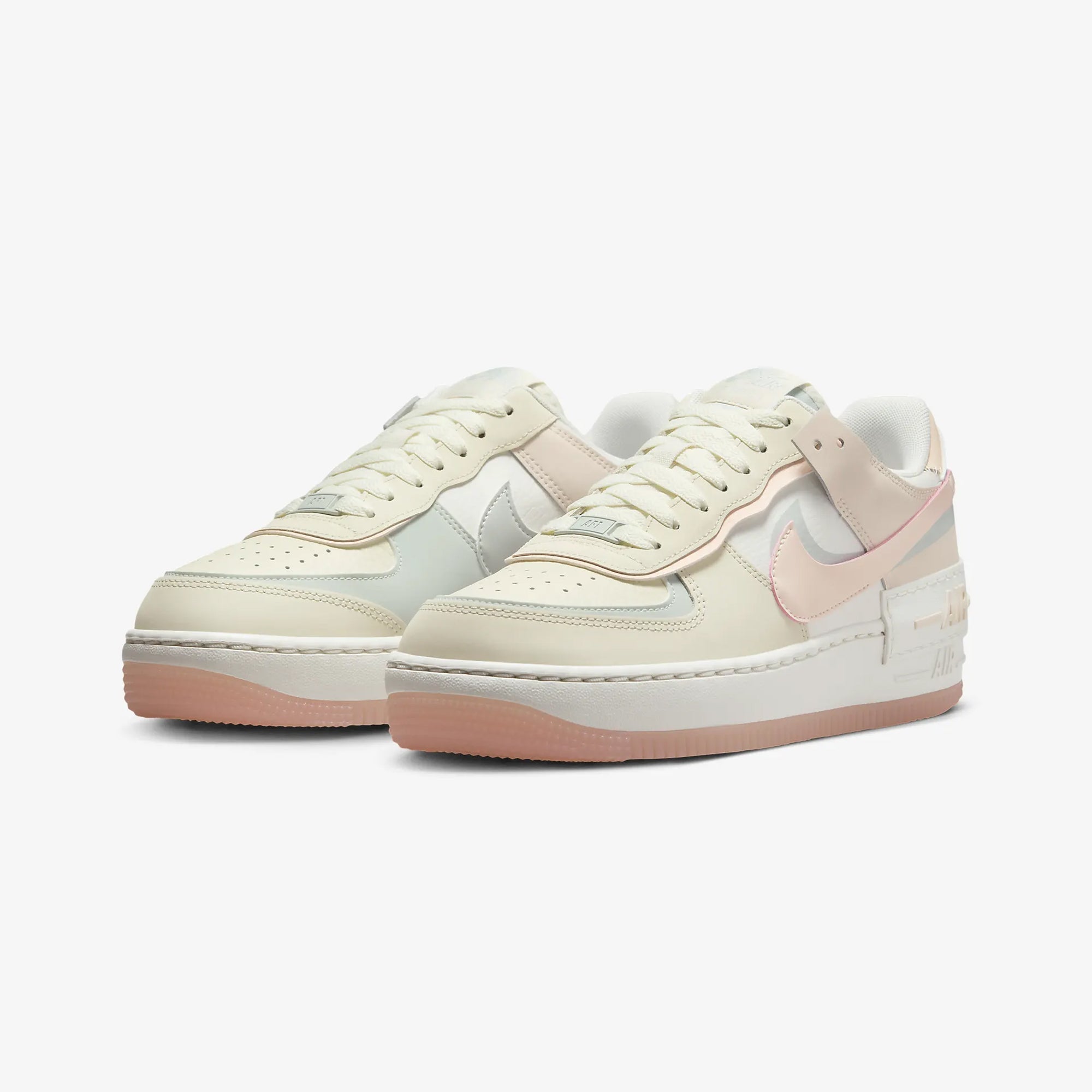 Nike | Air Force 1 Shadow { Coconut Milk/light Silver/sail/crimson Tint - view 2