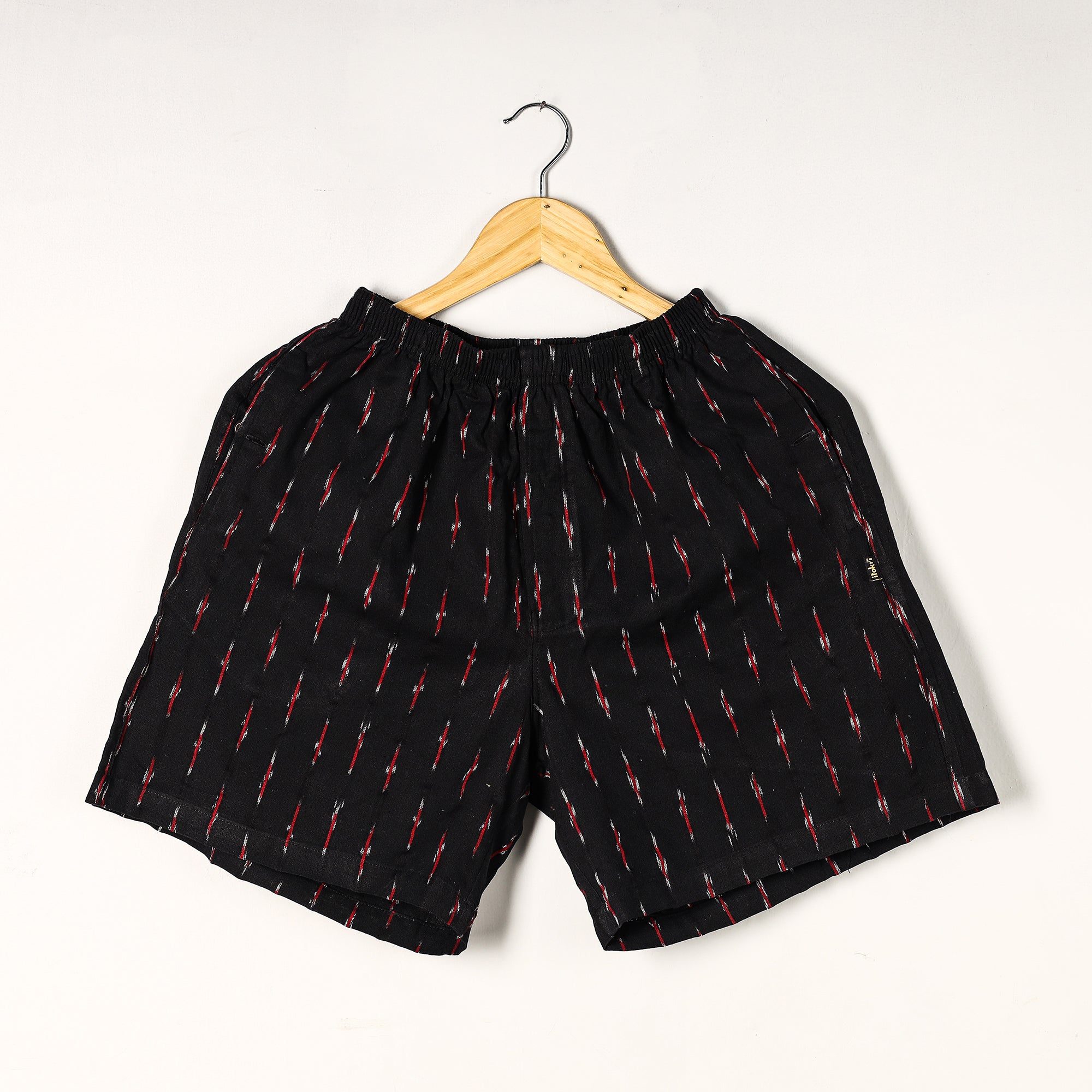 Unisex boxer shorts – ITOKRI CASUALS Black - Pochampally Ikat Cotton Unisex Boxer/Shorts