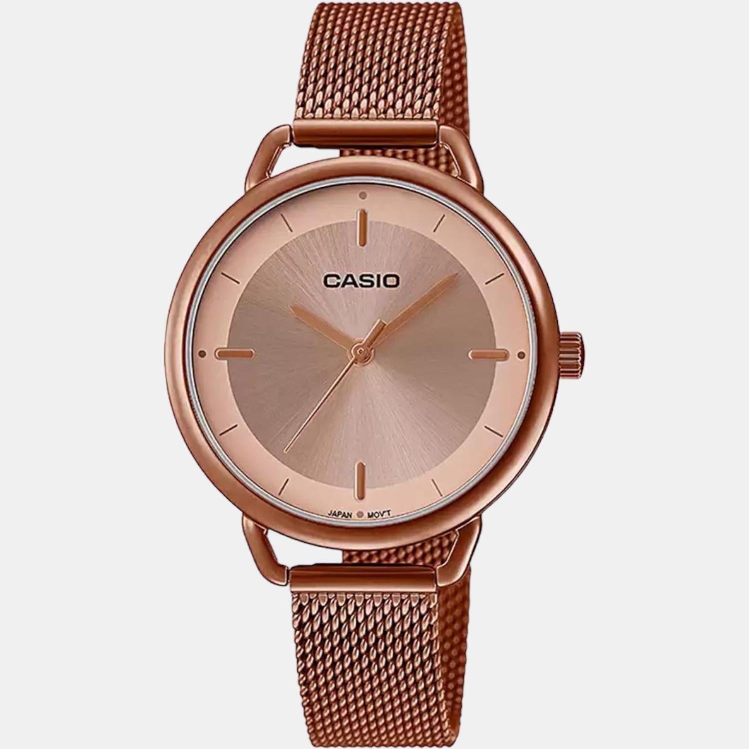 Casio Enticer Women Quartz Rose Gold Dial Analog Stainless Steel Watch A1799 - view 2