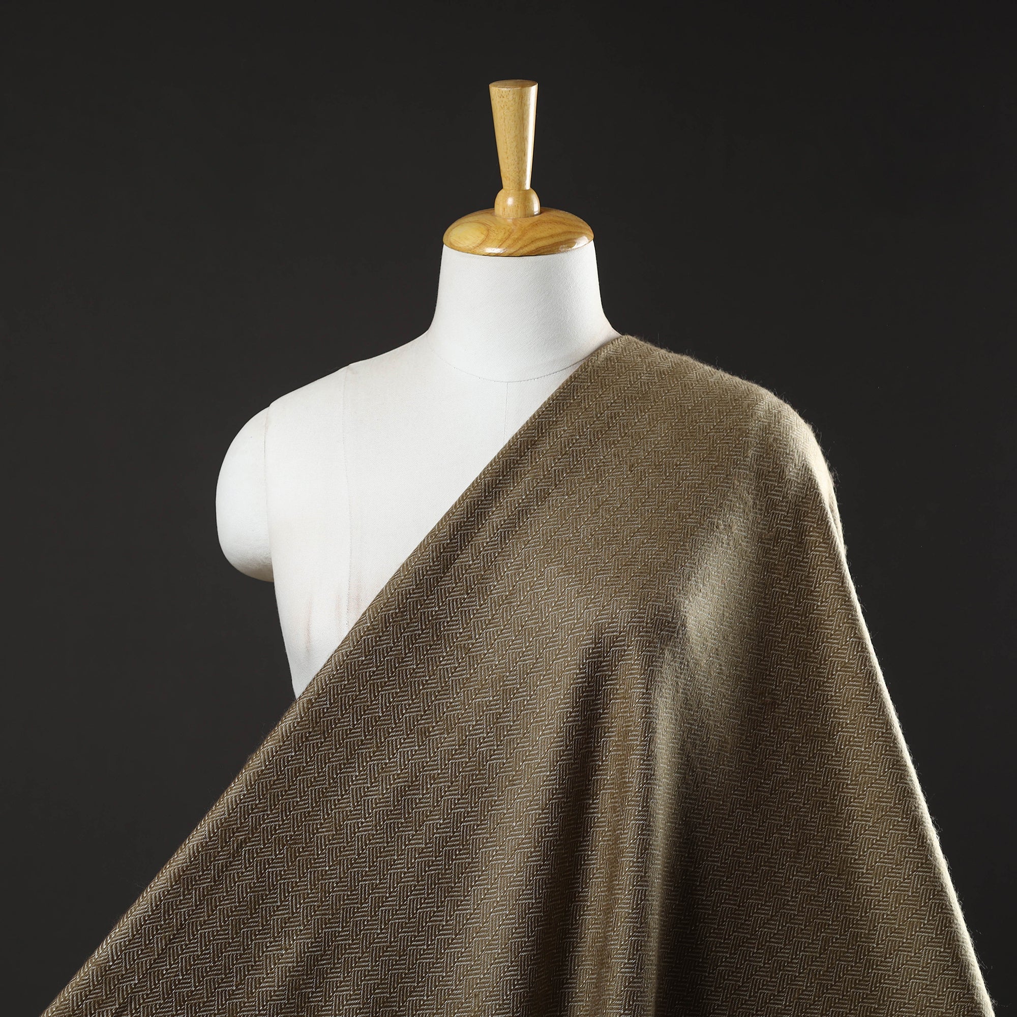ITOKRI CRAFTS INITIATIVE Brown - Acrylic Fine Wool Fabric 36 - view 2