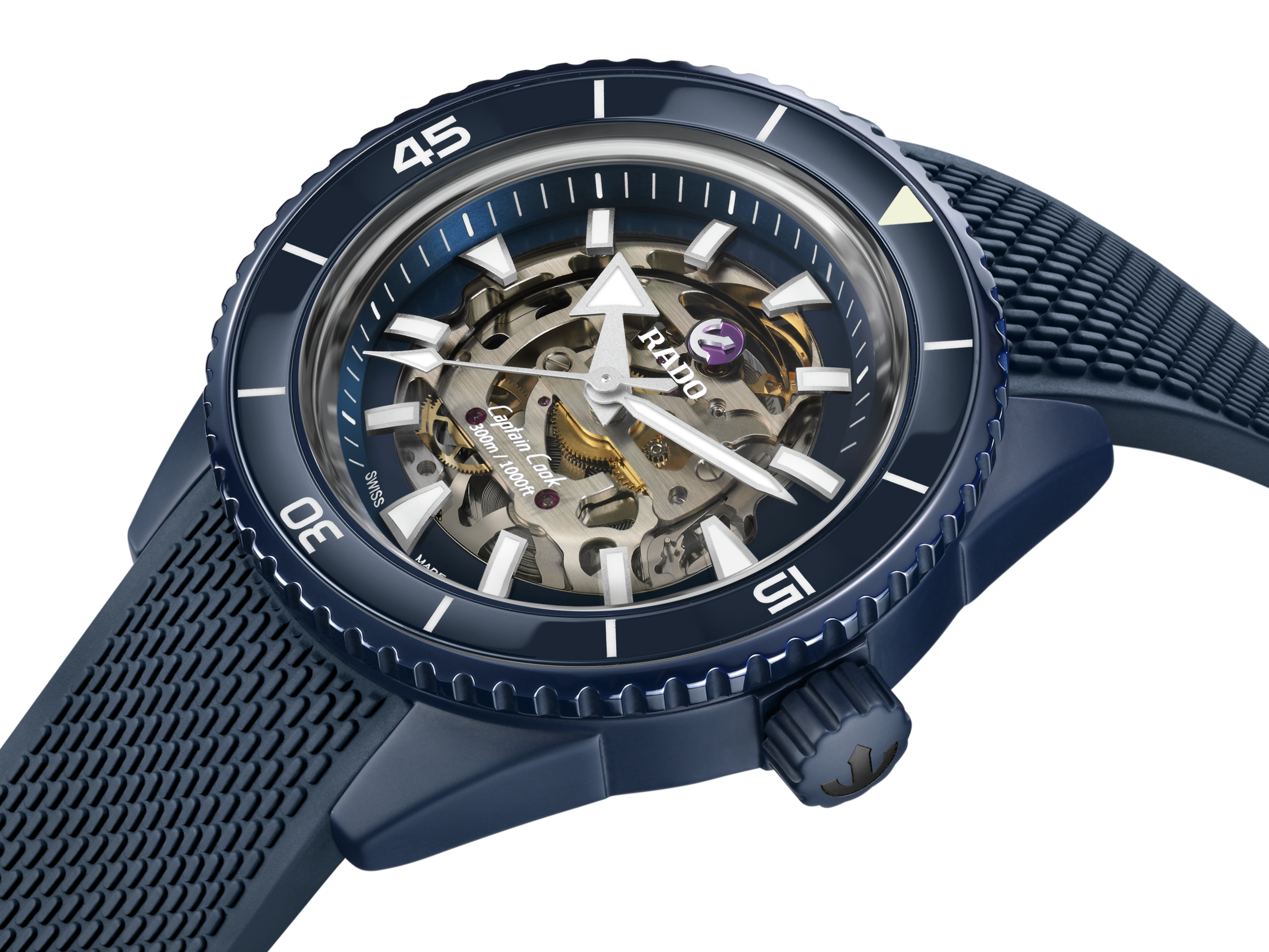 Rado Captain Cook High-Tech Ceramic Skeleton Blue Dial Men 43mm - view 2