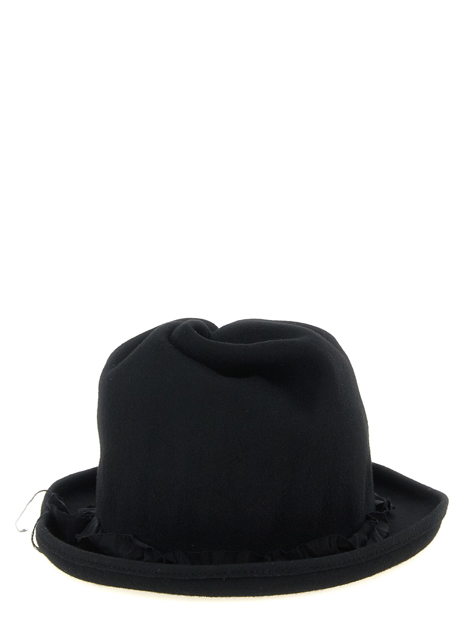 Yohji Yamamoto Sculptural Crown Hat – 100% wool - view 3