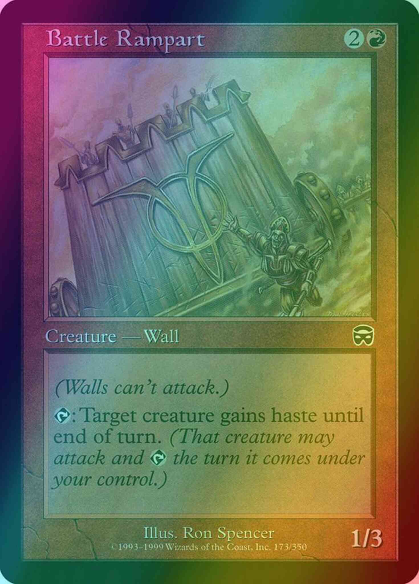 Battle rampart 173 – Magic Battle Rampart [173] [Mercadian Masques] [Foil]