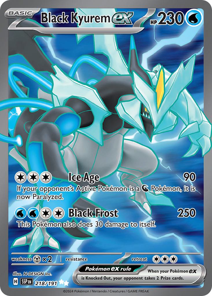Pokémon Black Kyurem ex - 218/191 - Ultra Rare [sv08-218] [Ultra]