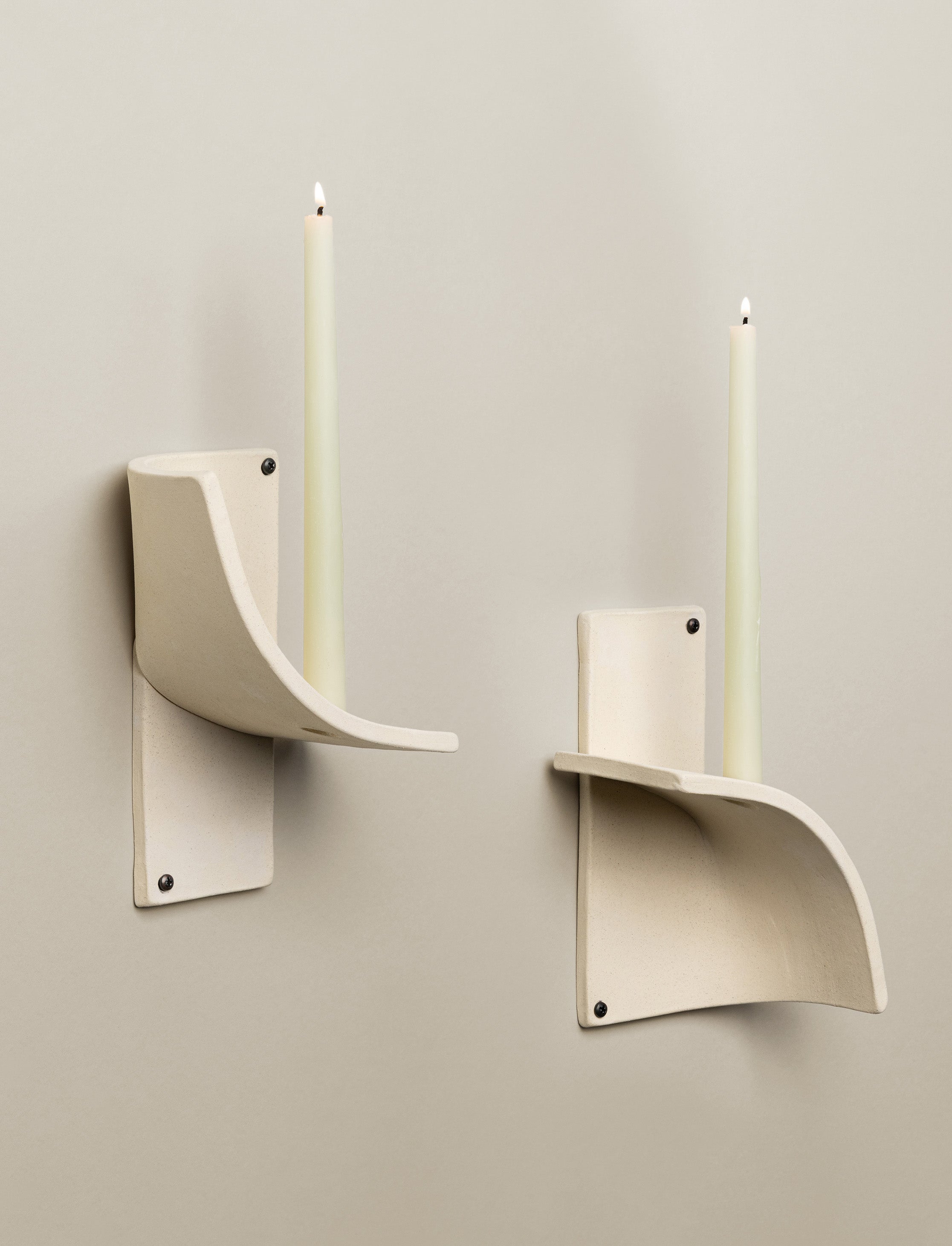 Lulu and Georgia Kahn Candle Sconce by SIN – Bone - view 2