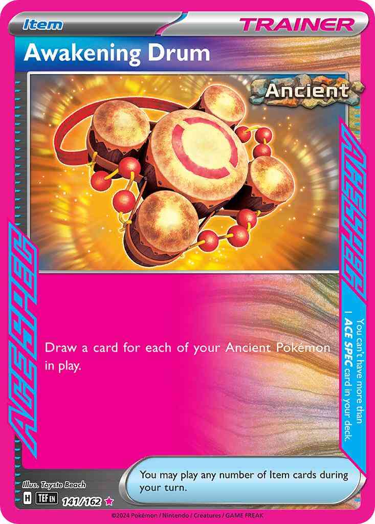 Pokémon Awakening Drum - 141/162 - ACE SPEC Rare [sv05-141] [Ultra]