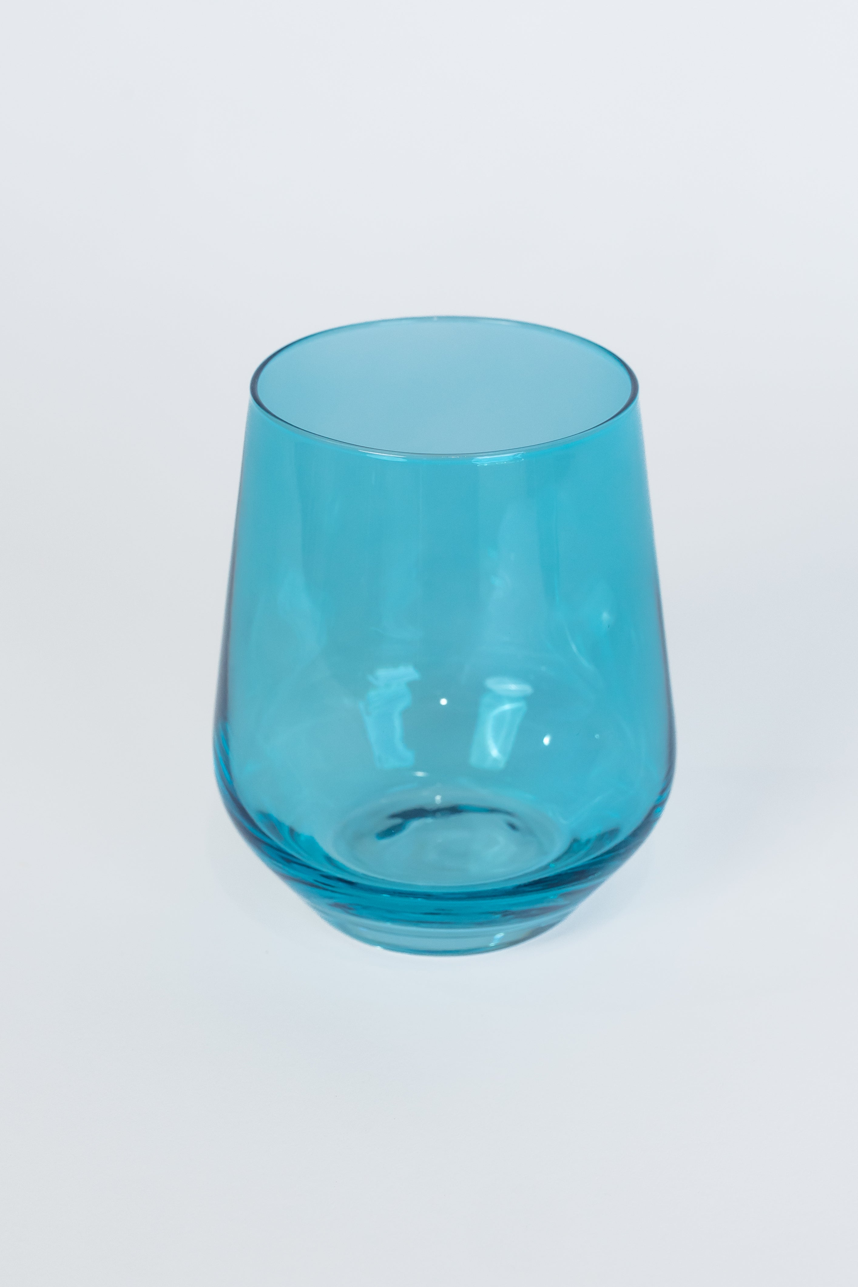 Estelle Colored Glass Estelle Colored Wine Stemless - Set of 6 {Ocean Blue} - view 4