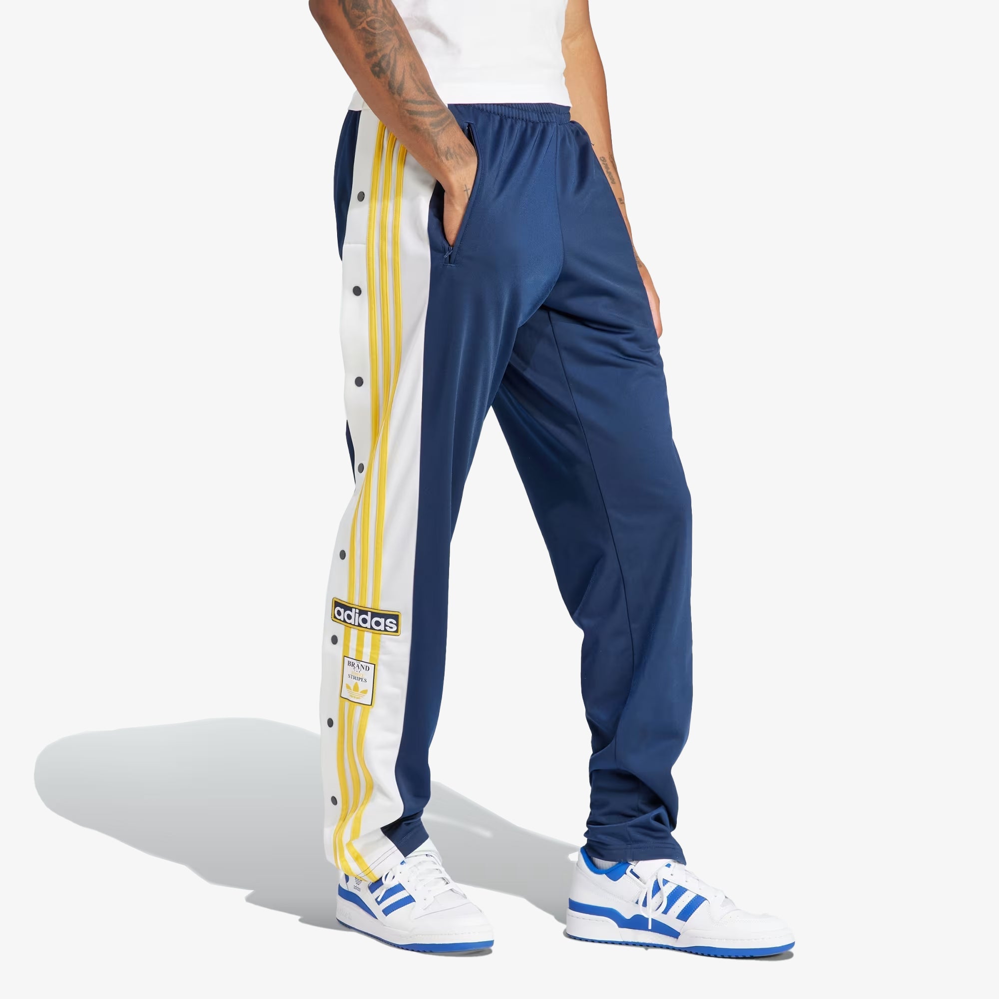 Adidas Originals | ADICOLOR CLASSICS ADIBREAK PANTS { NIGHT INDIGO/BOLD GOLD/WHITE