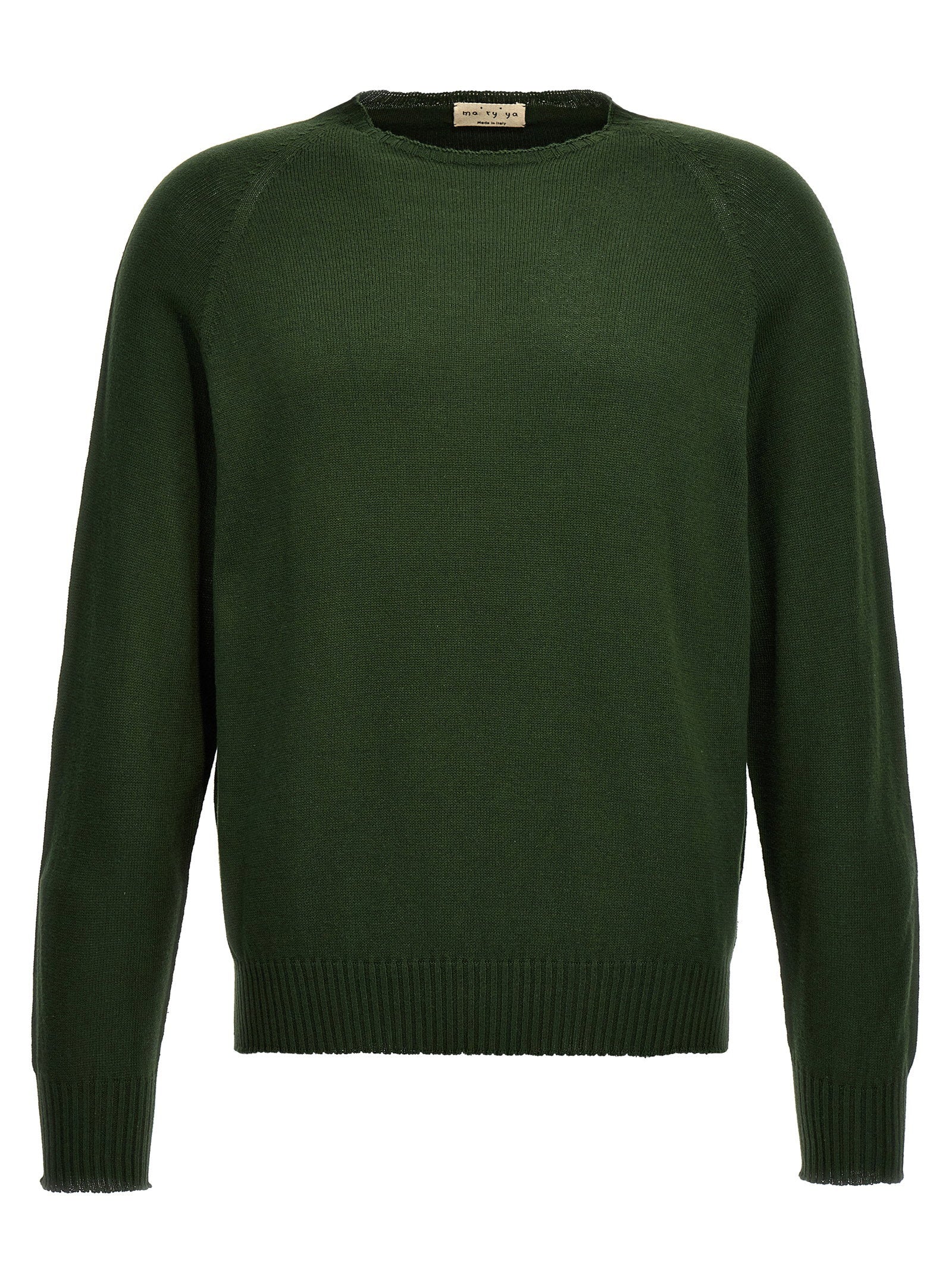 Ma'ry'ya Crew-neck Sweater – 85% cotton 15% cashmere