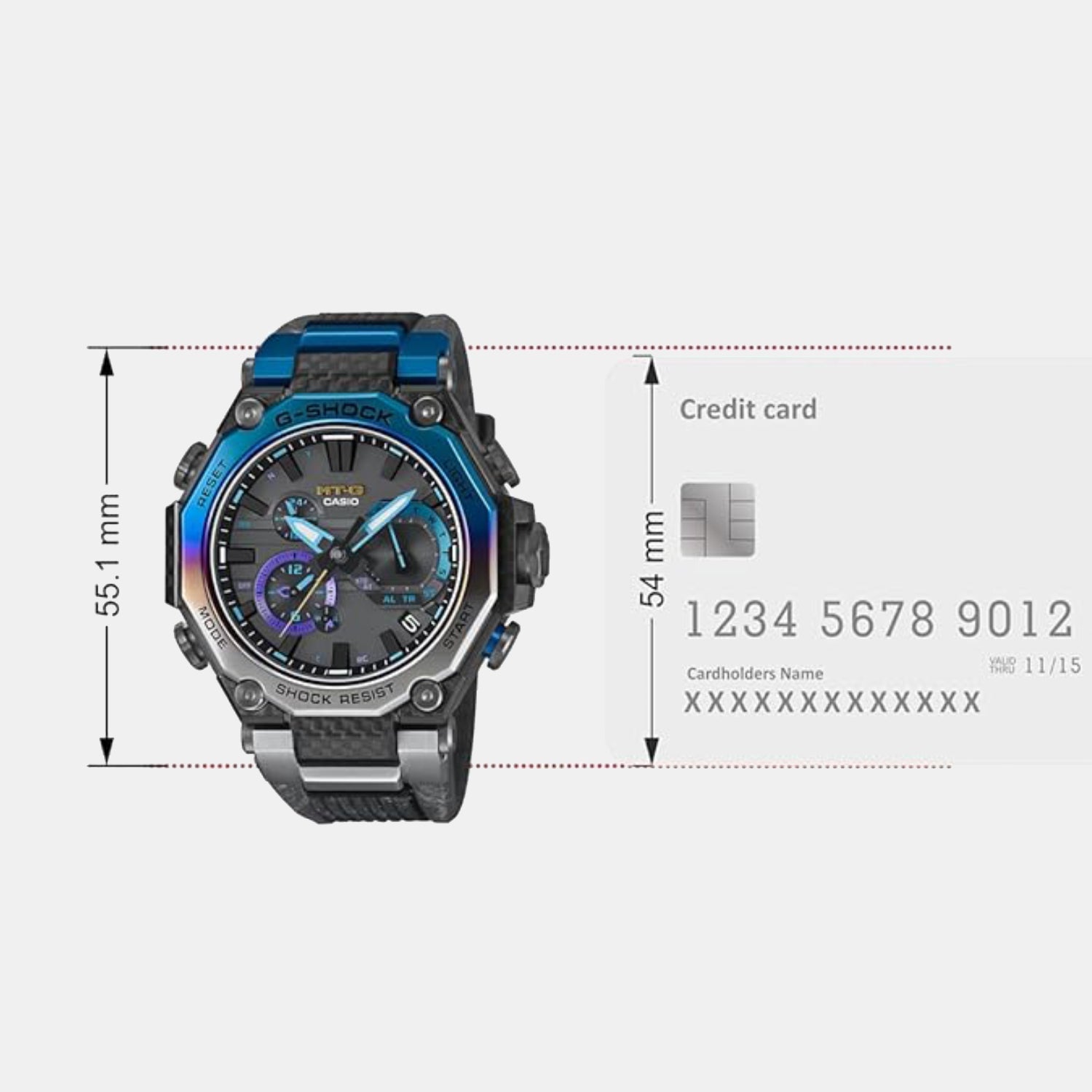 Casio G-Shock Men Quartz Black Dial Chronograph Resin Watch G1645 - view 6