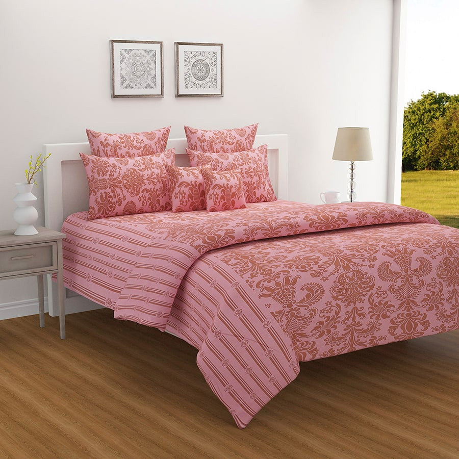 Swayam India Delicate Delight Vedic Fitted Bed Sheet-12224