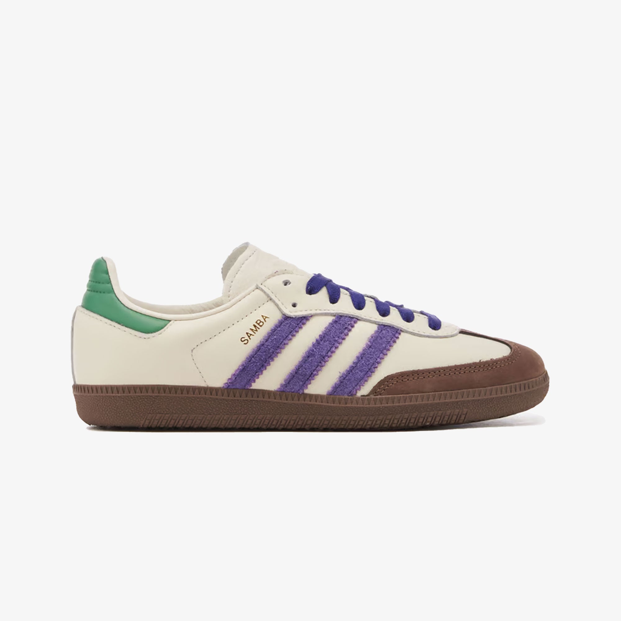 Samba og off – Adidas Originals | SAMBA OG { OFF WHITE/PURPLE/GREEN