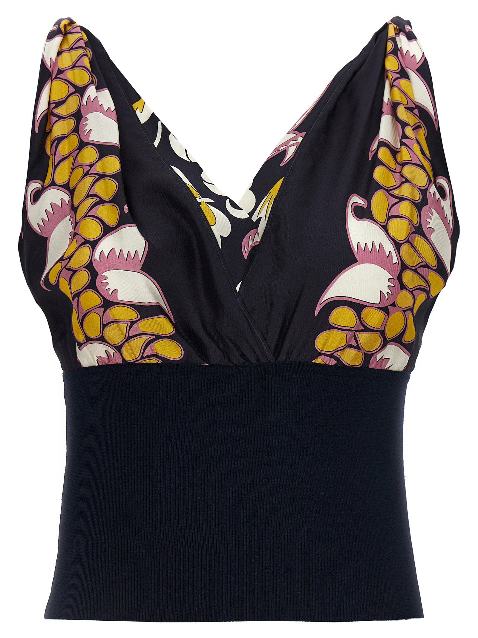 Tory Burch Printed Silk Top – 100% silk