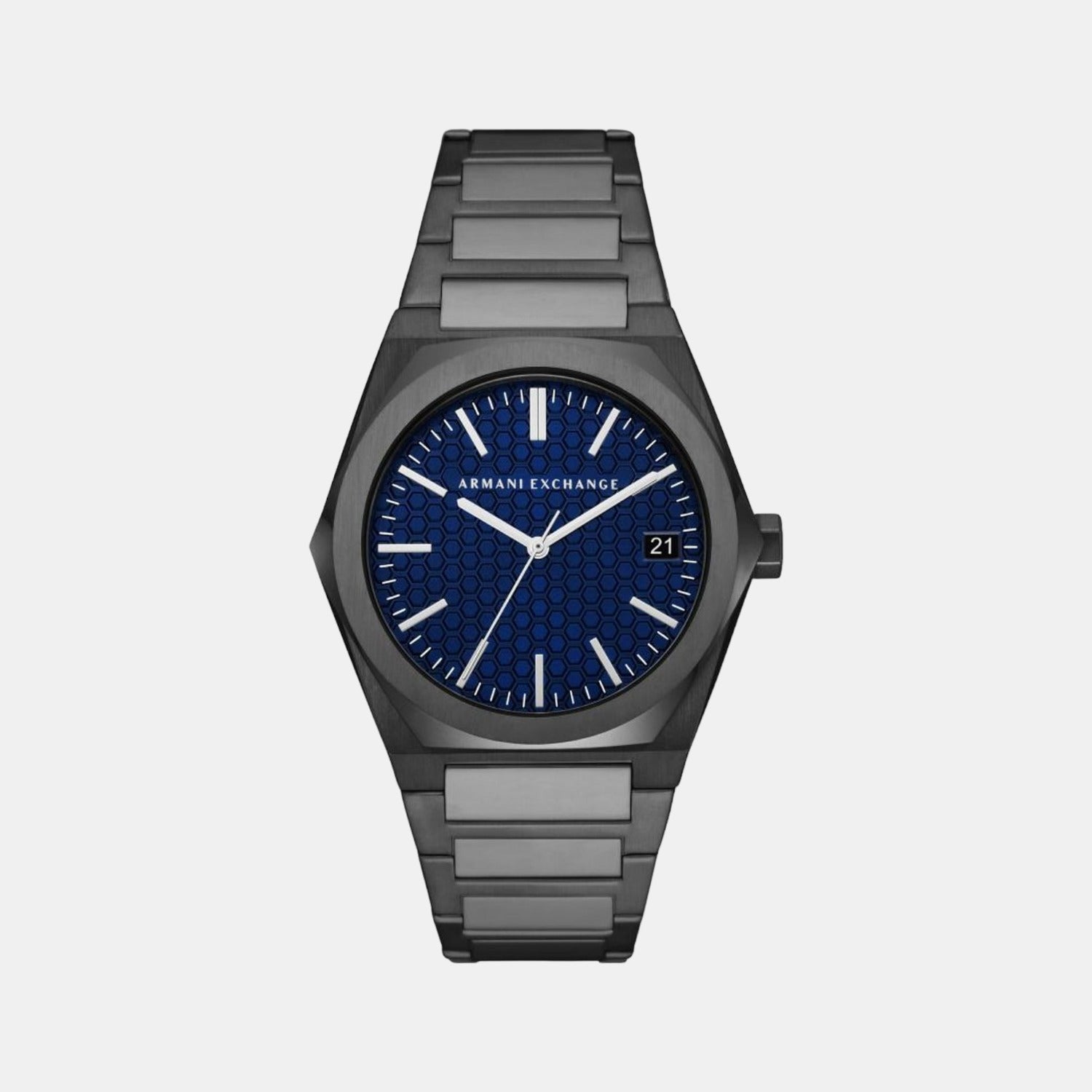 Armani Exchange Geraldo Men Quartz Blue Dial Analog Stainless Steel Watch AX2811