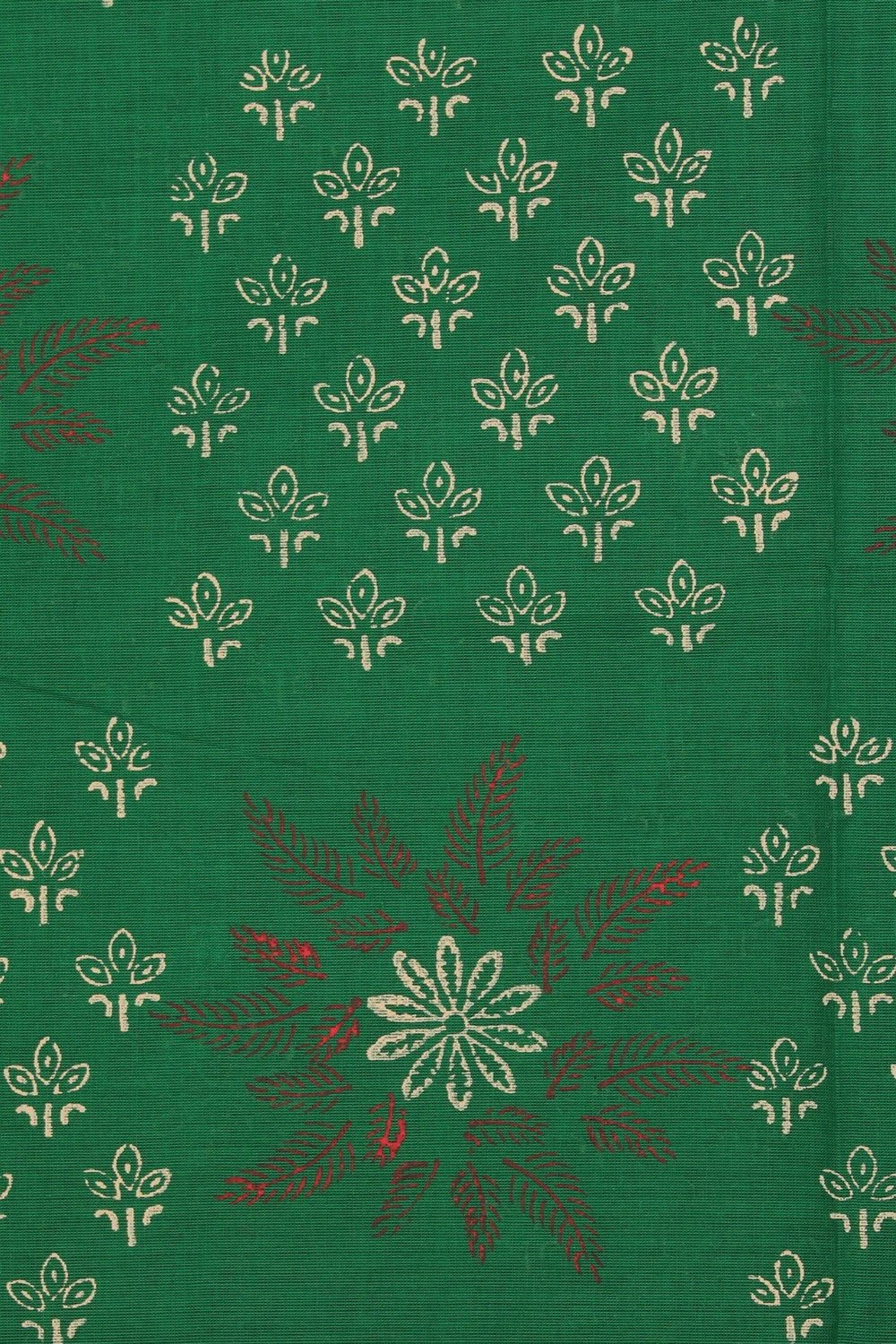 Kalanjali Ethnics Hand block printed cotton saree - view 3