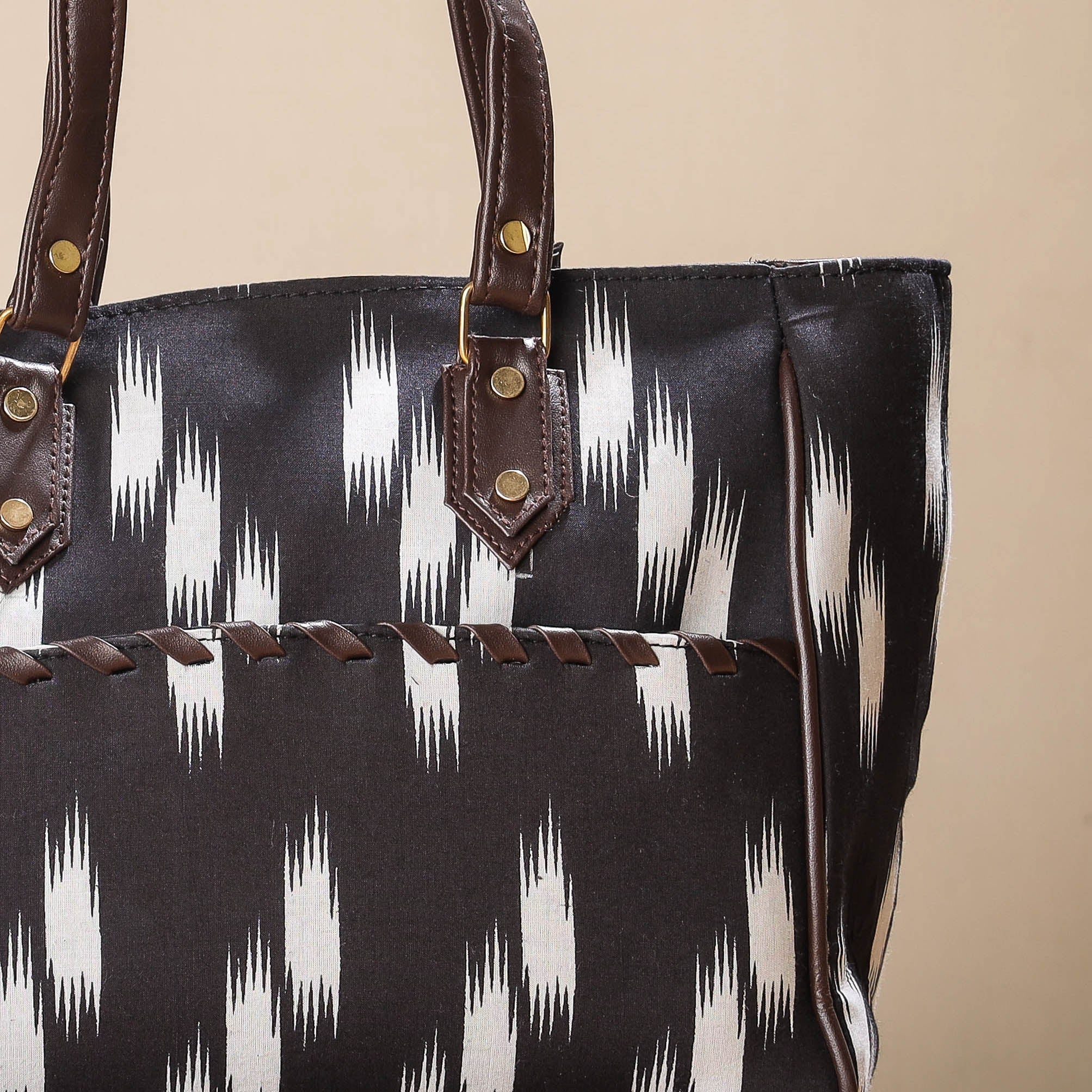 KACHCHH JI CHHAAP Brown - Handcrafted Cotton Shoulder Bag - view 2