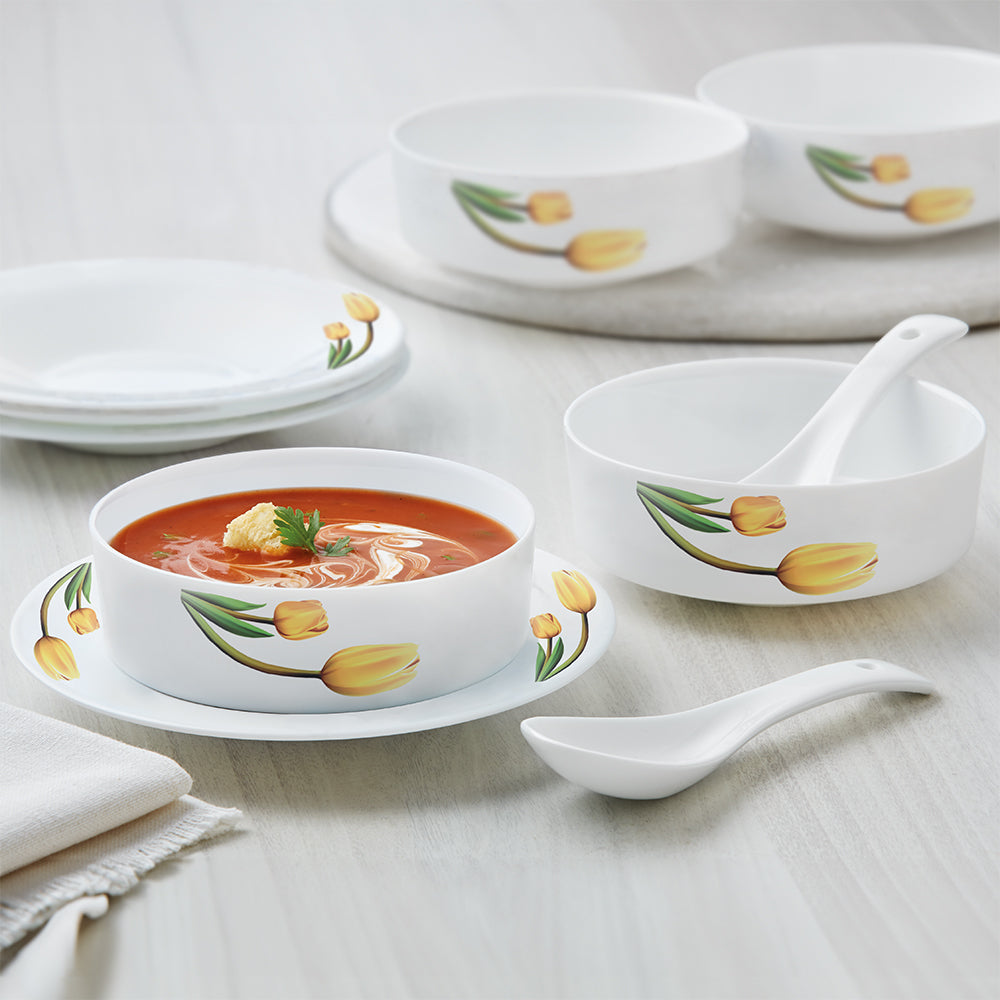 My Borosil Larah by Borosil Lyana Soup Bowl w Saucer Set