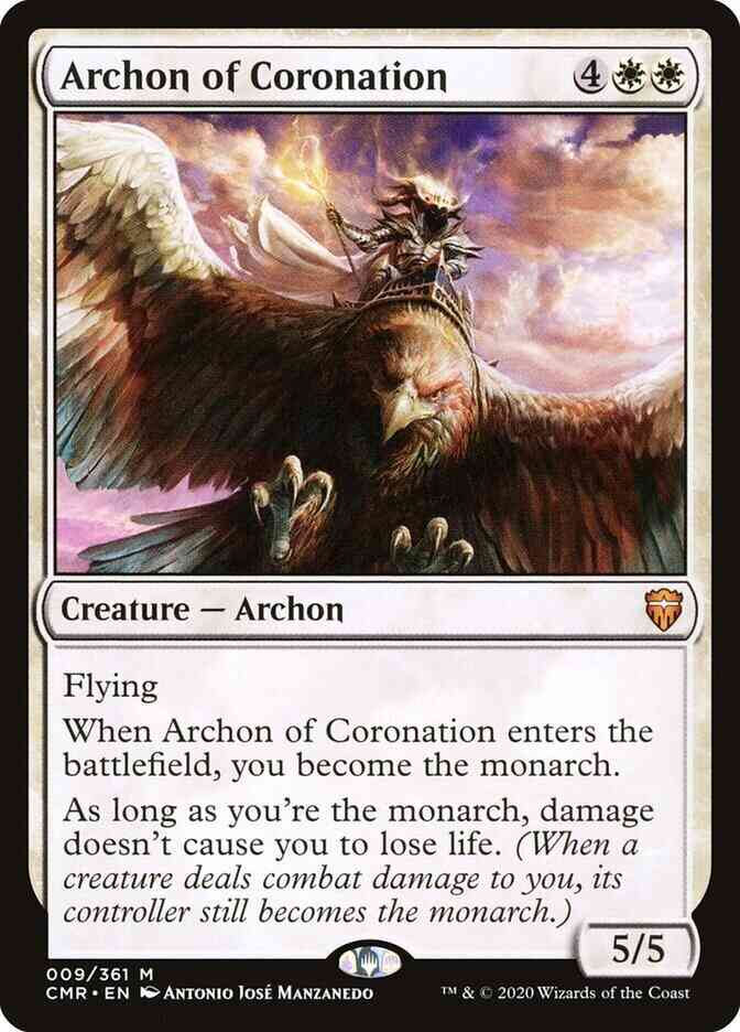 Magic Archon of Coronation [9] [Commander Legends] [Non-Foil]
