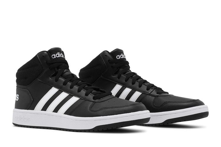 adidas Hoops 2.0 Mid Black White - view 7