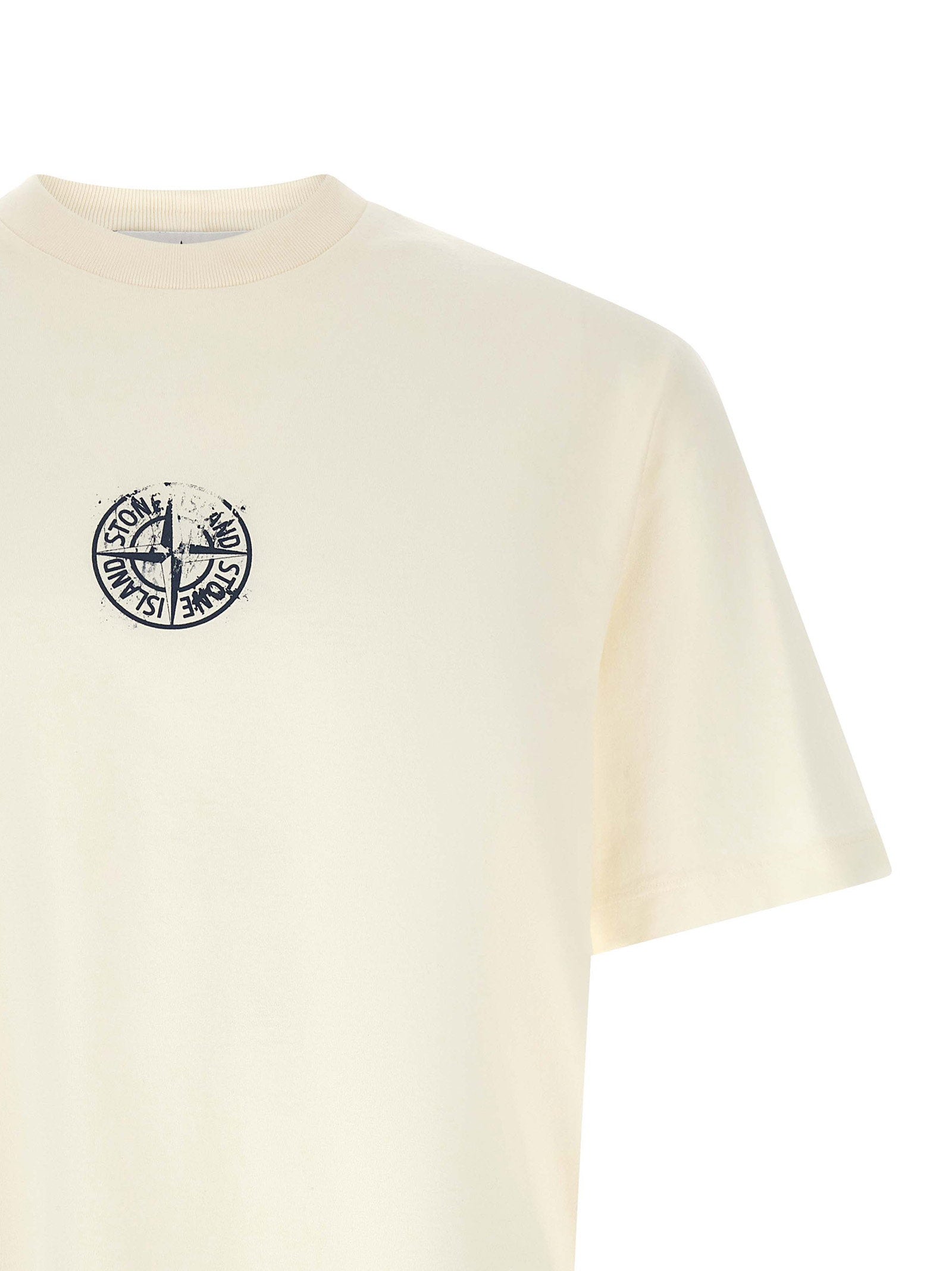 Stone Island Logo T-shirt – 100% cotton - view 3