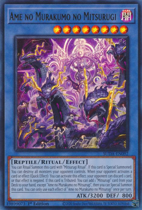 Yu-Gi-Oh! Ame no Murakumo no Mitsurugi - SUDA-EN092 - Ultra Rare - 1st Edition