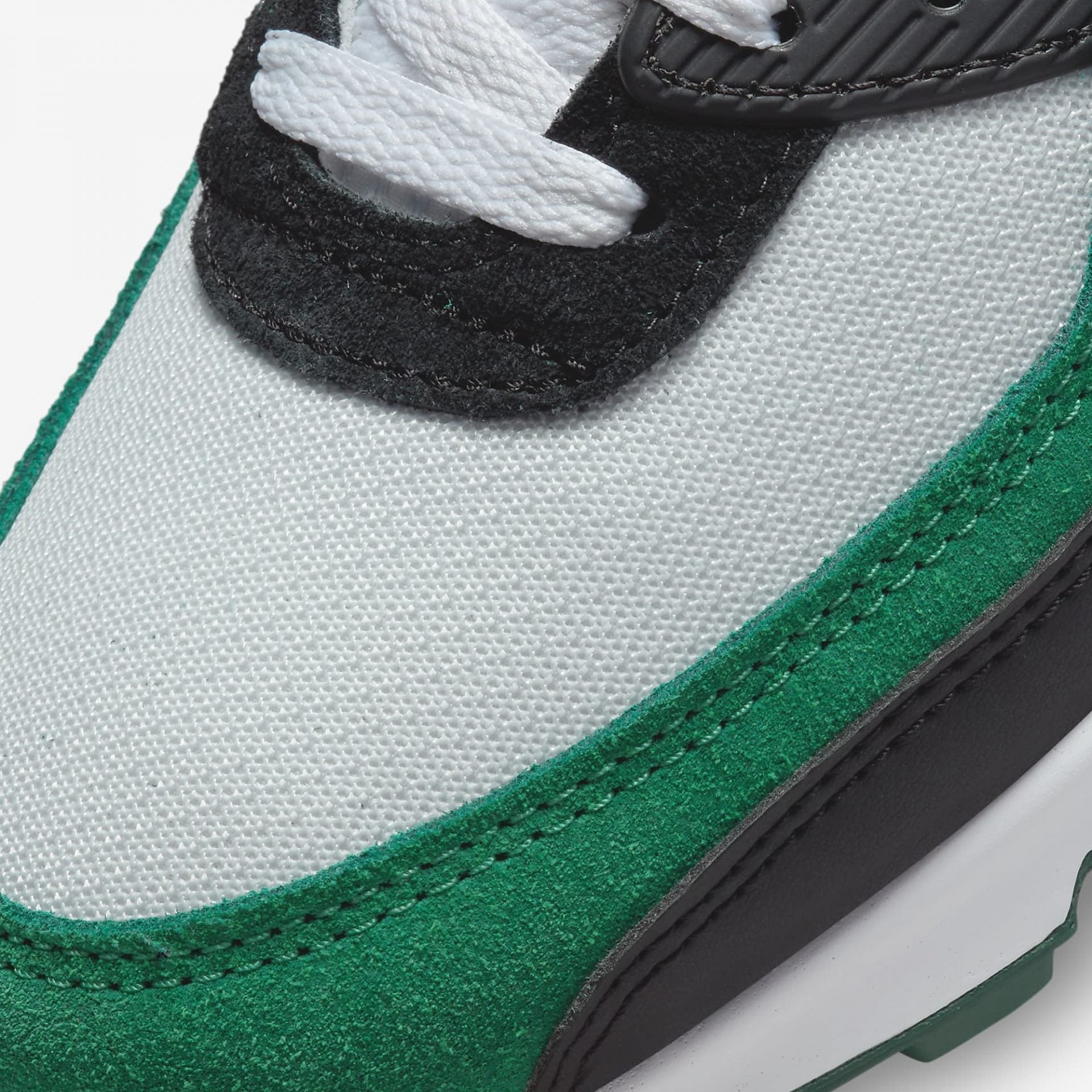 Nike | AIR MAX 90 { PURE PLATINUM /GORGE GREEN - view 3