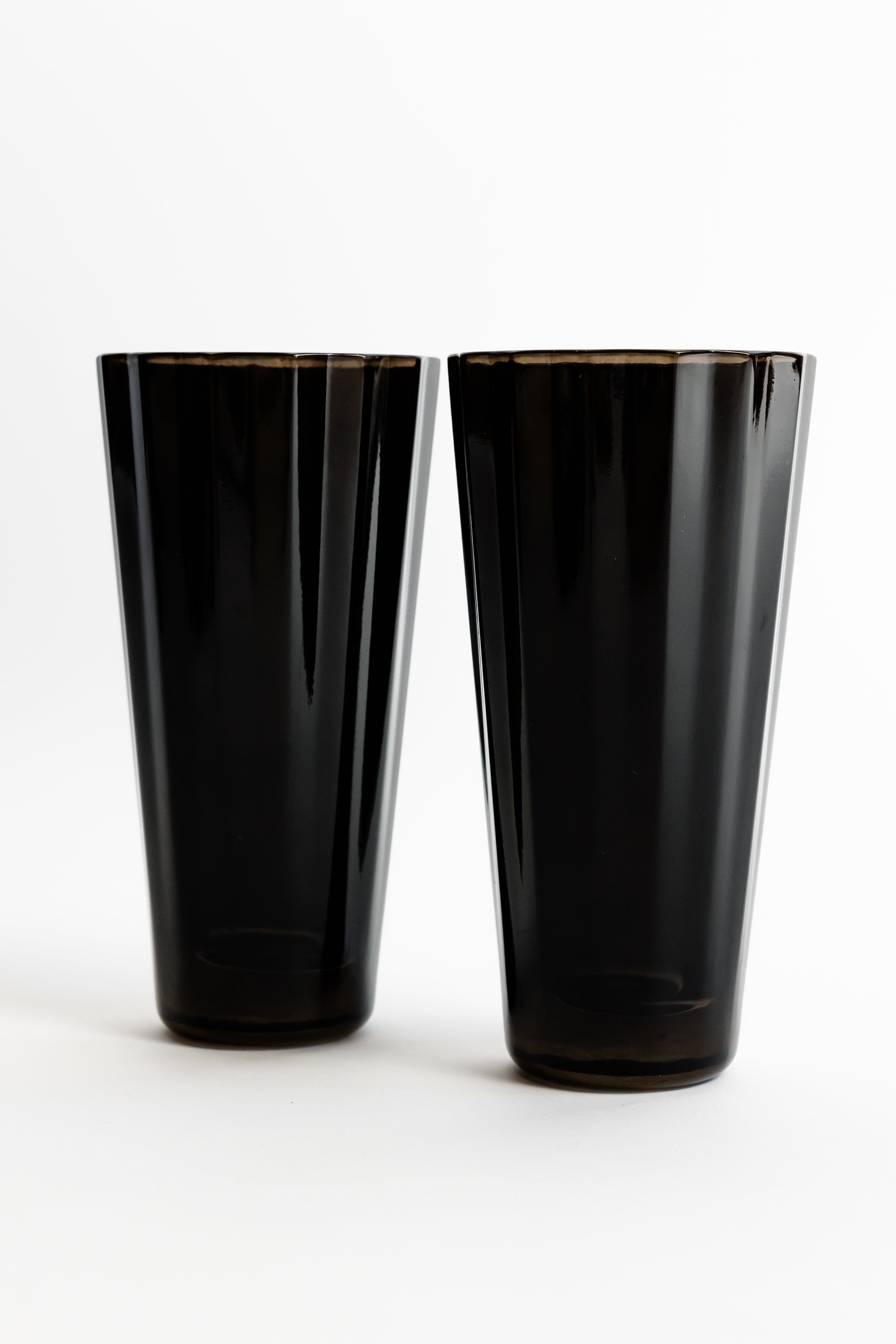 Estelle Colored Glass Estelle Colored Sunday High Balls - Set of 2 {Black}