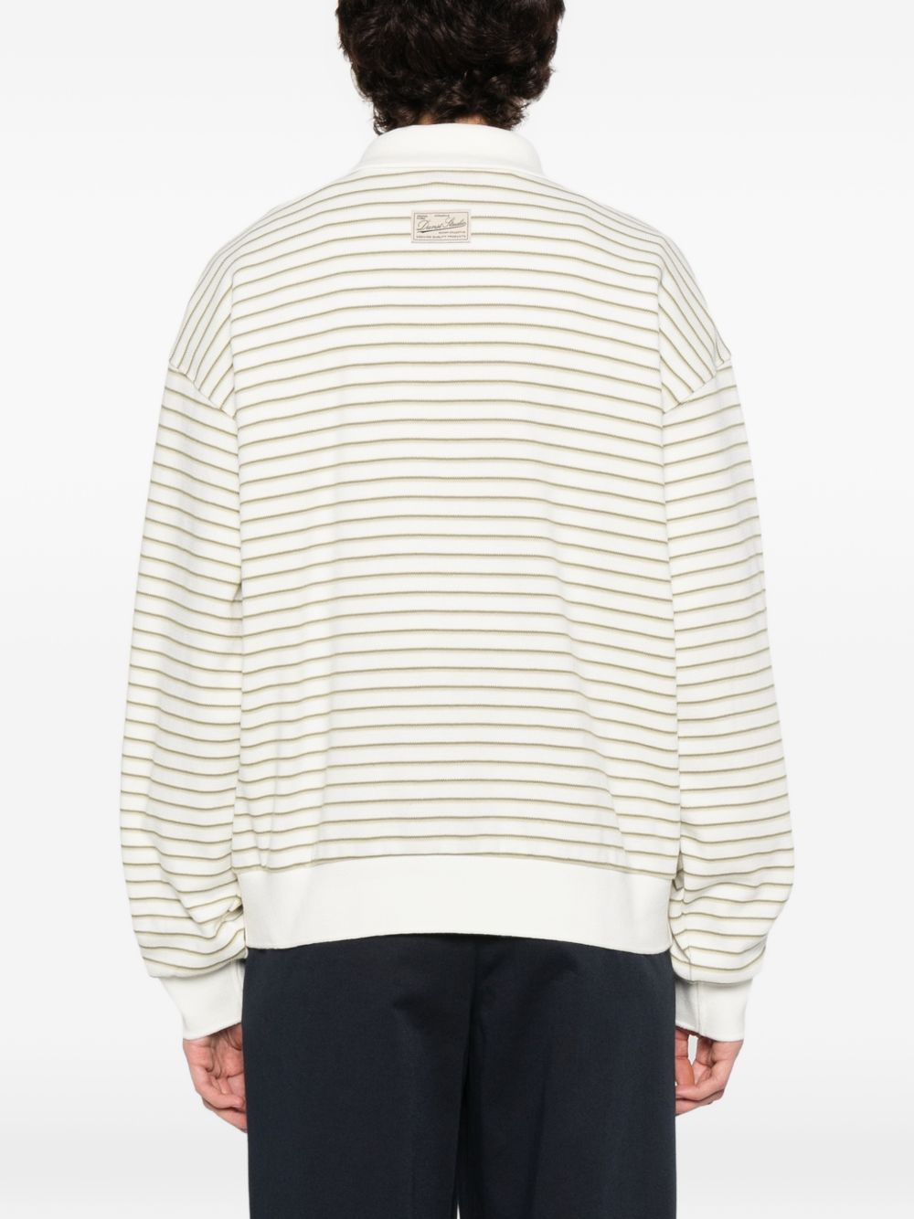 Dunst Striped cotton polo shirt – Shell: Cotton 100% - view 2