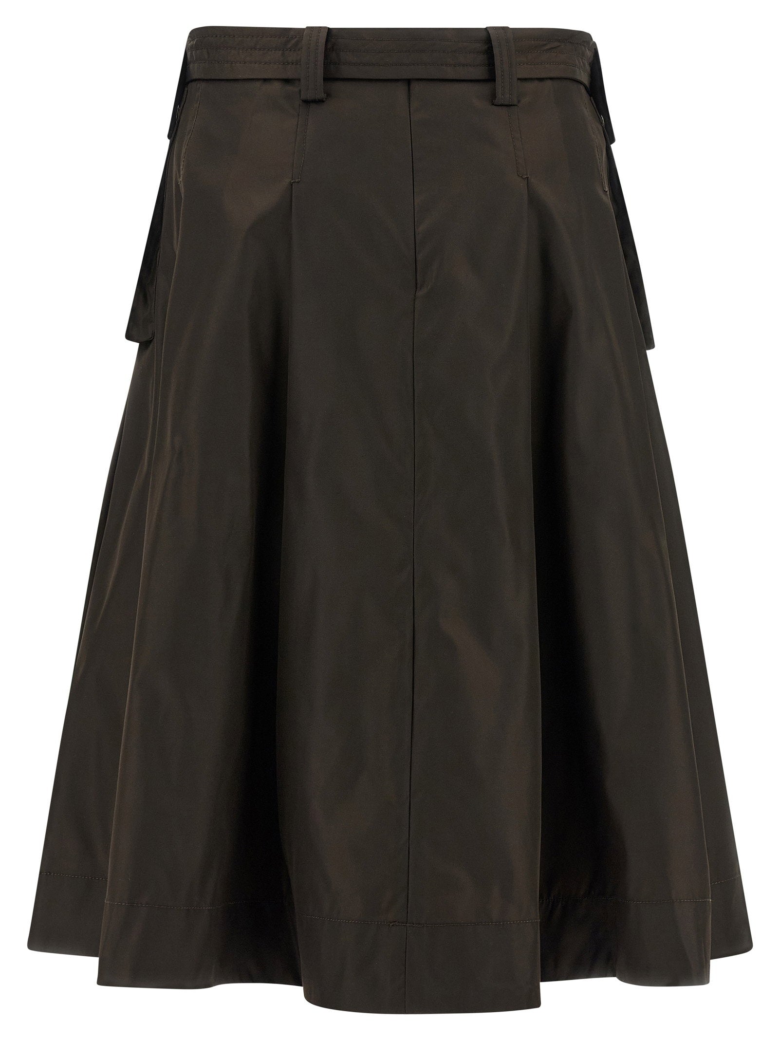 Ganni Duchesse Nylon Pleated Skirt - view 2