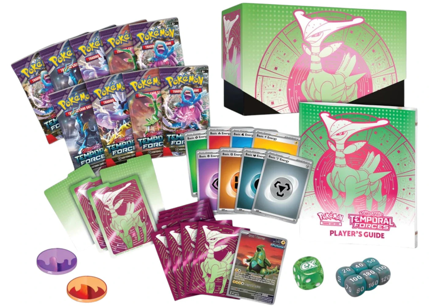 2024 Pokémon Scarlet & Violet Temporal Forces (Iron Leaves) Elite Trainer Box 4x Lot - view 2