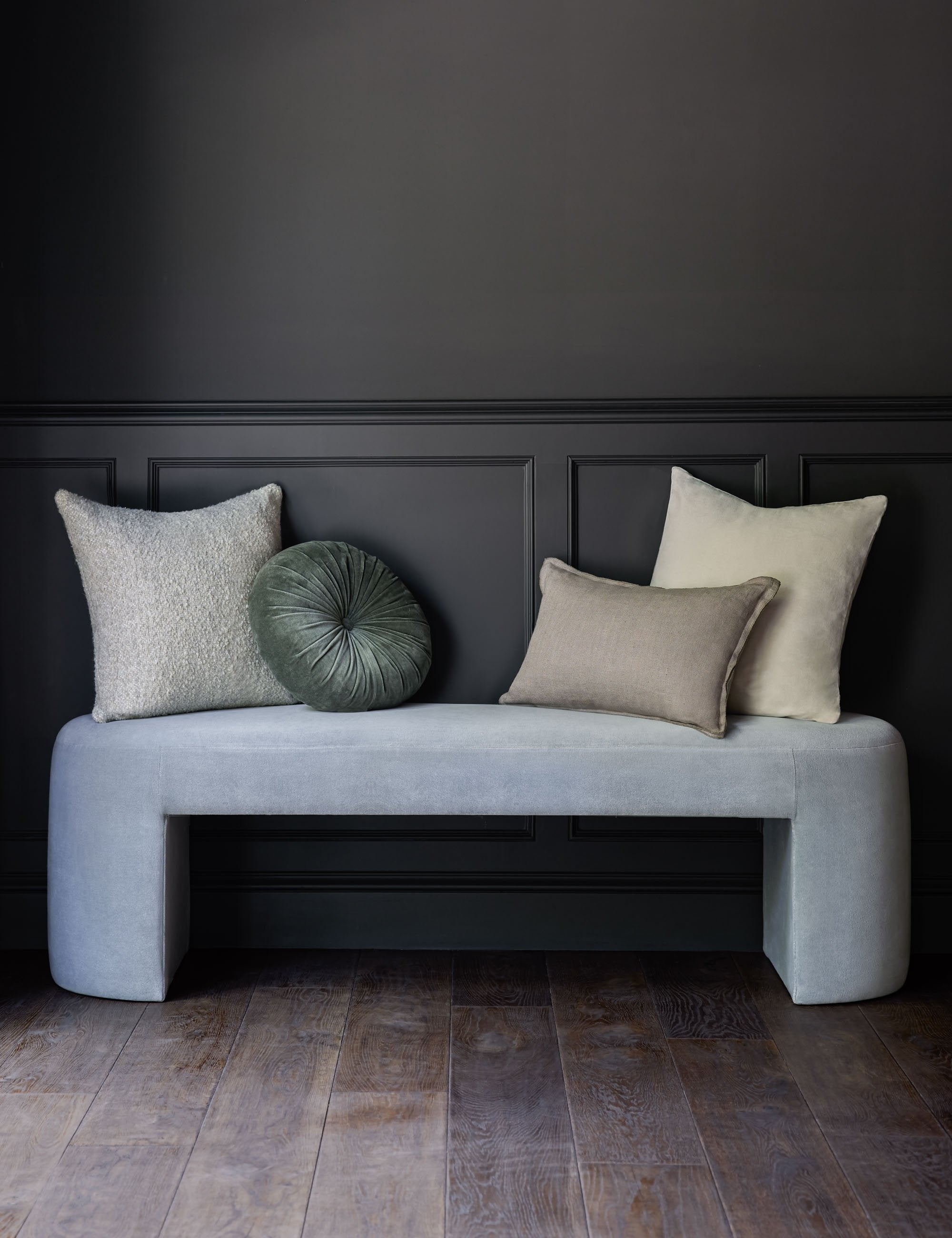 Lulu and Georgia Monroe Velvet Round Pillow - view 33