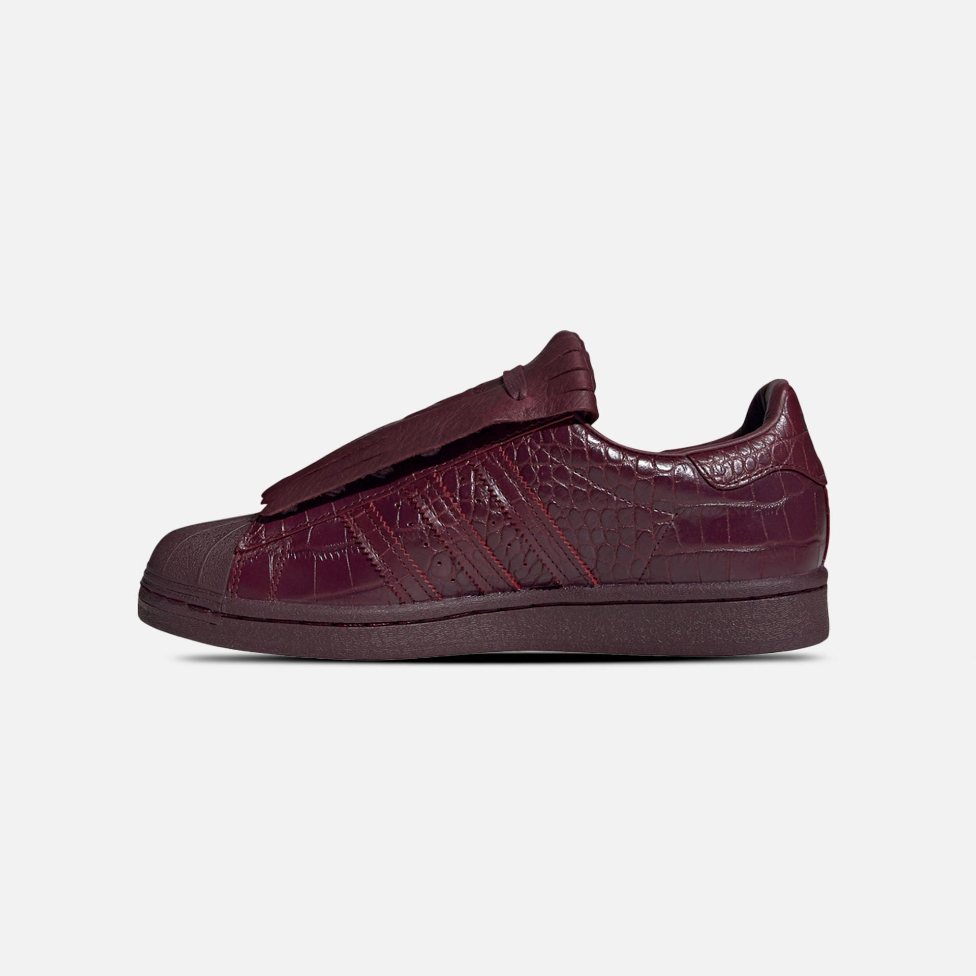 Adidas Originals | SUPERSTAR FRINGE BURGUNDY - view 3