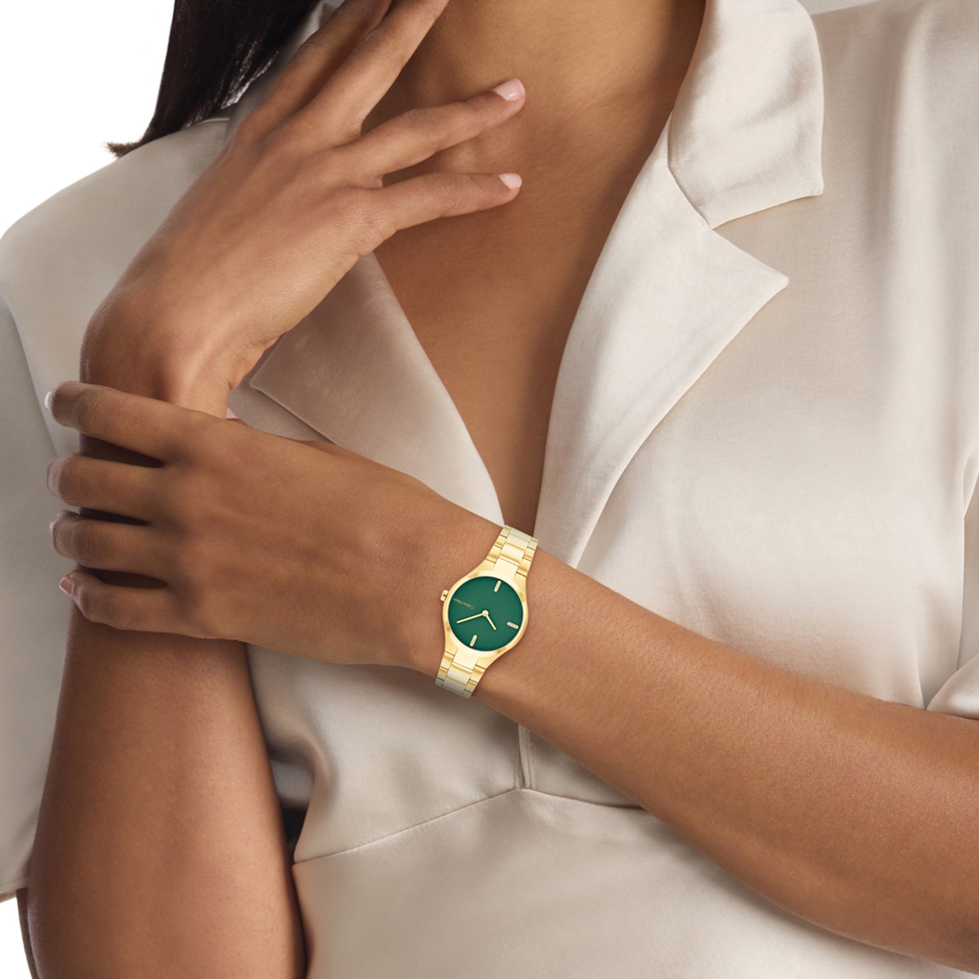 Calvin Klein Admire Women Quartz Green Dial Analog Stainless Steel Watch 25200333 - view 4