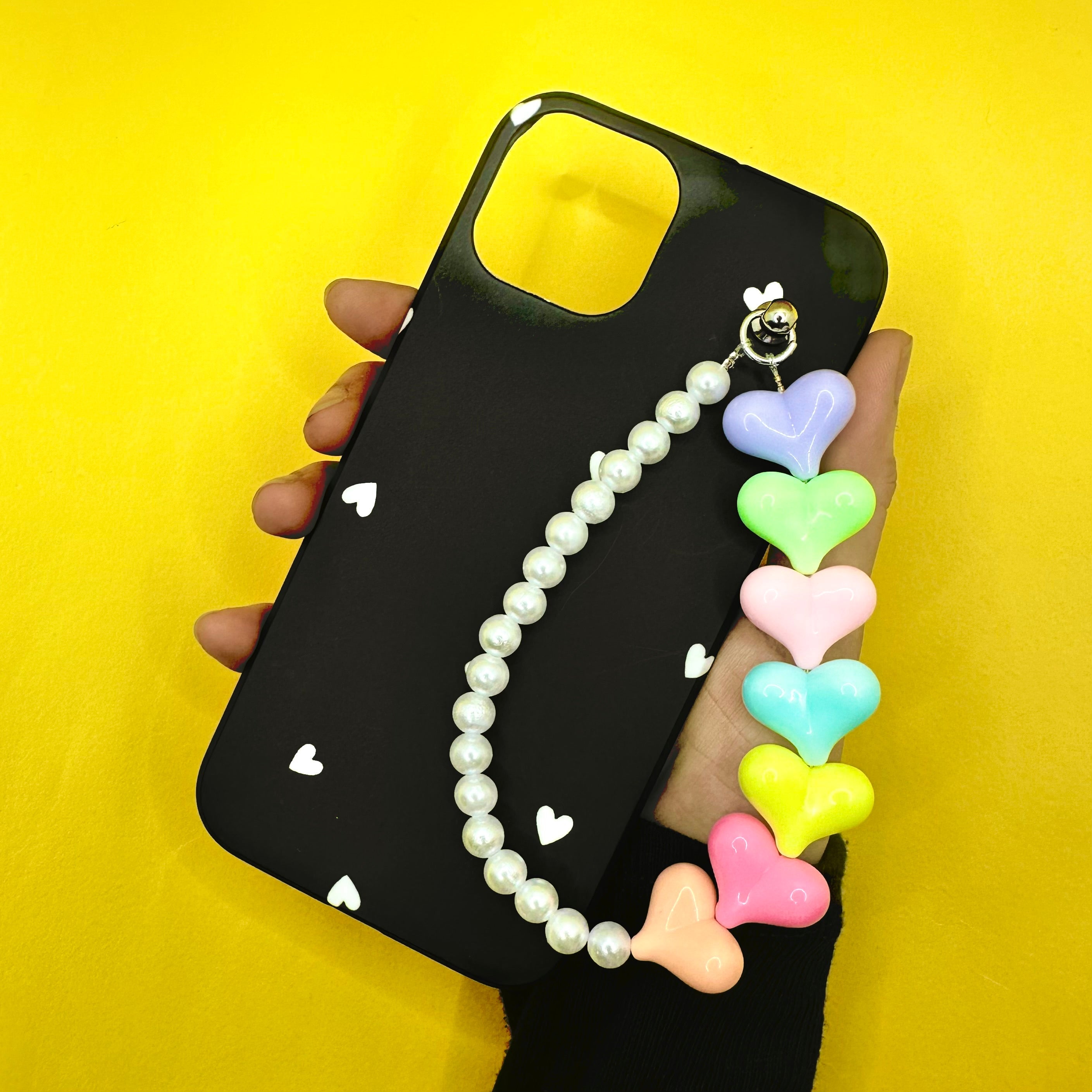 Casebasket Heart Glow Heart Fall Chain Phone Cover