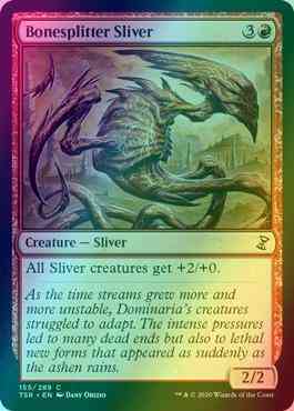 Bonesplitter sliver 155 – Magic Bonesplitter Sliver [155] [Time Spiral Remastered] [Foil]