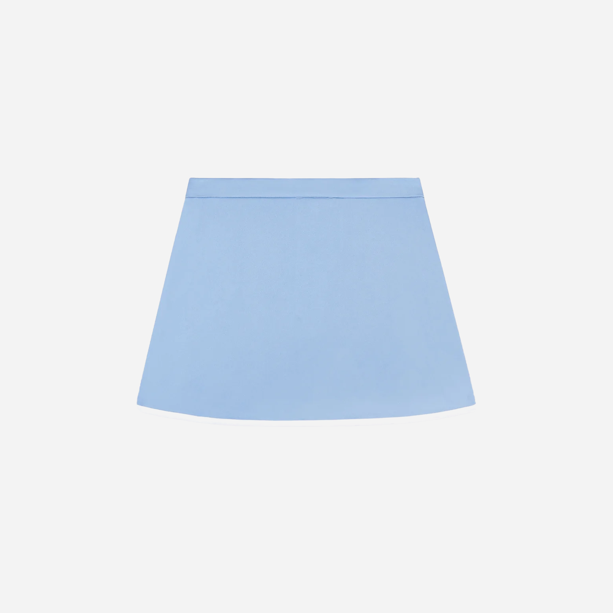 Sporty&Rich Serif Logo Wrap Skirt - Sky Blue/White - view 3