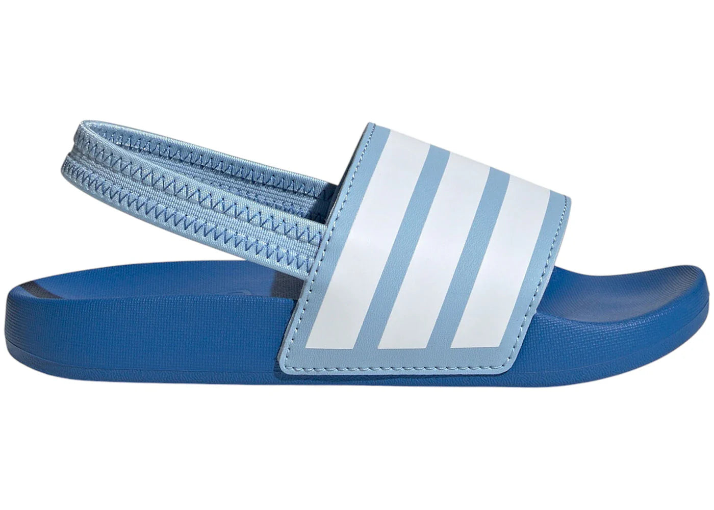 adidas Adilette Estrap Slides Clear Sky Cloud White Bright Royal (PS)