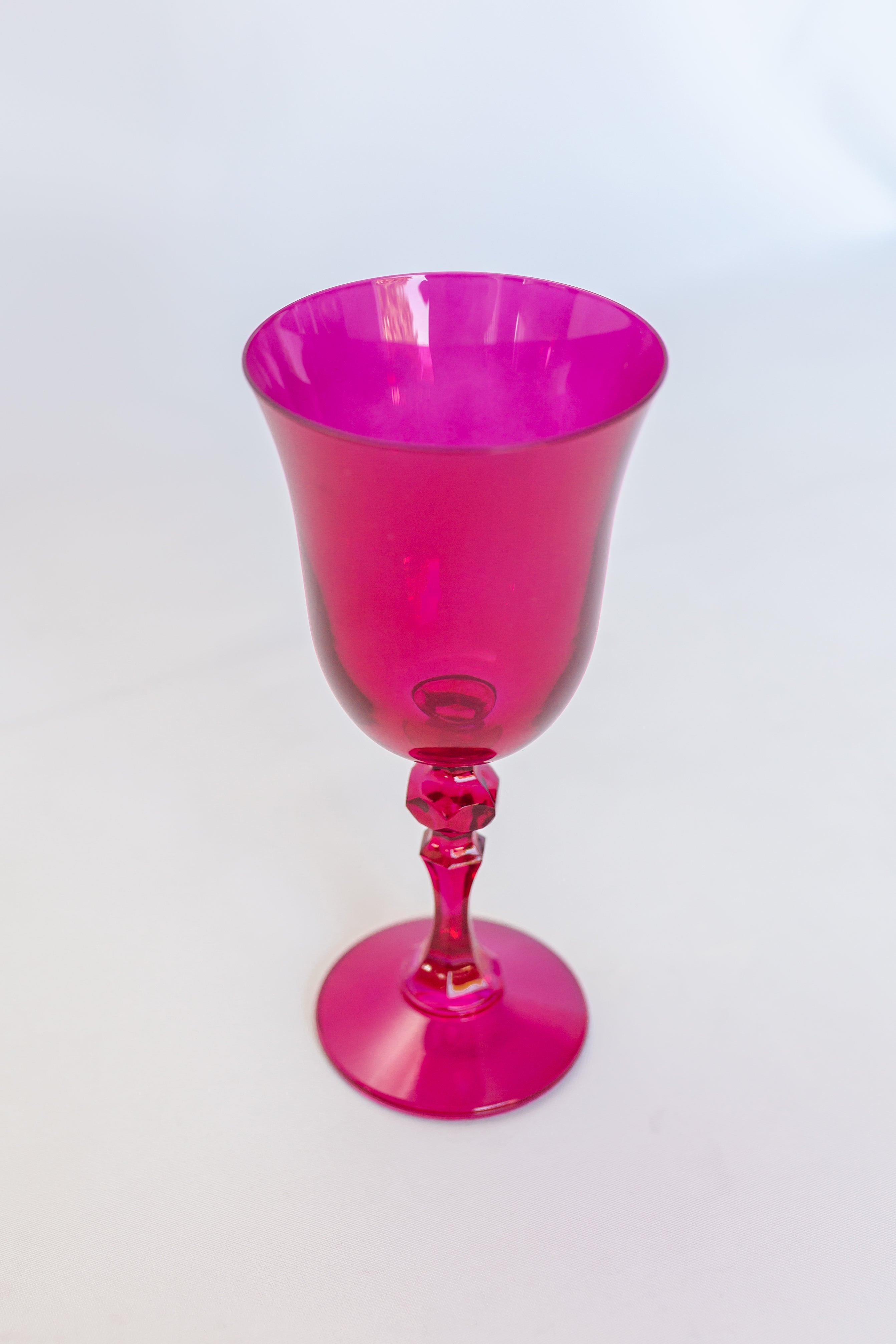 Estelle Colored Glass Estelle Colored Regal Goblet - Set of 2 {Viva Magenta (Our Fuchsia)} - view 2