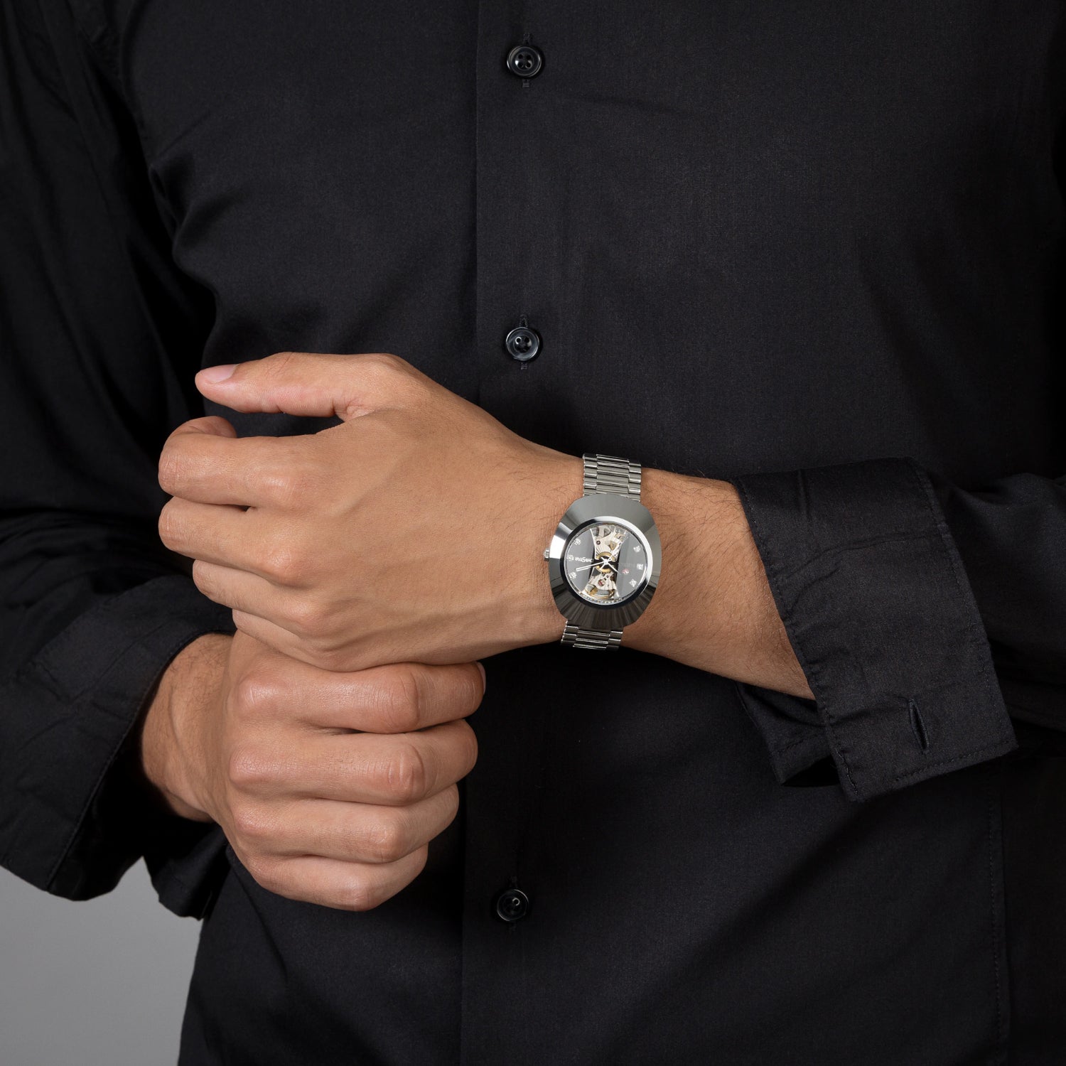 Rado Diastar Men Automatic Black Dial Analog Stainless Steel Watch R12063103 - view 6