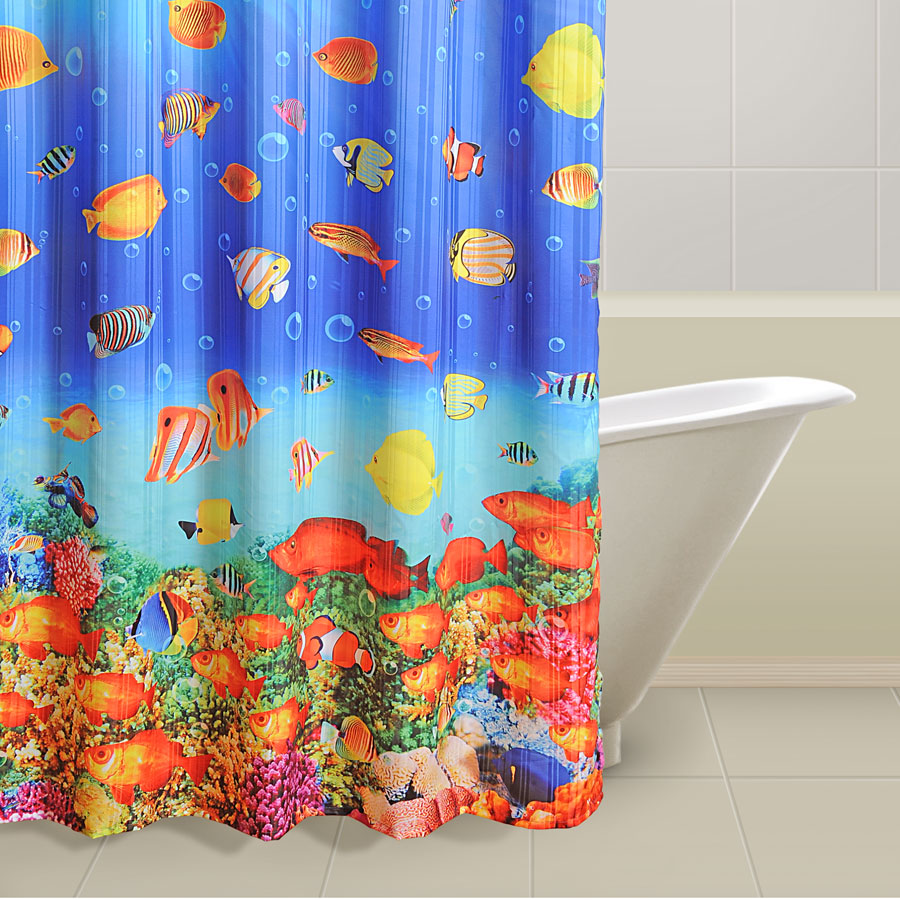 Swayam India Aquatic Life Shower Curtains – 5602 - view 2
