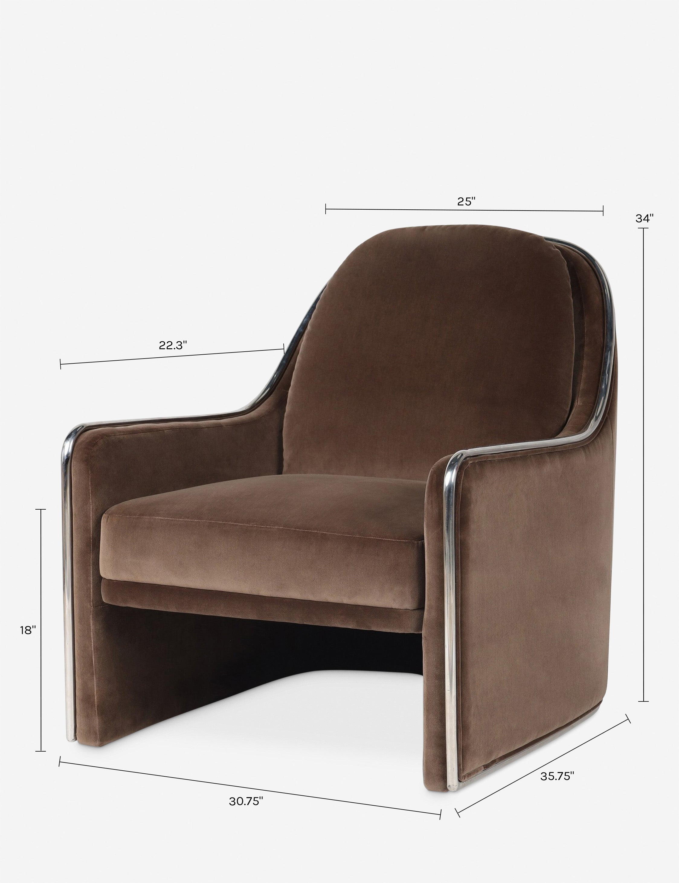 Lulu and Georgia Ortiz Accent Chair – Brown - view 10