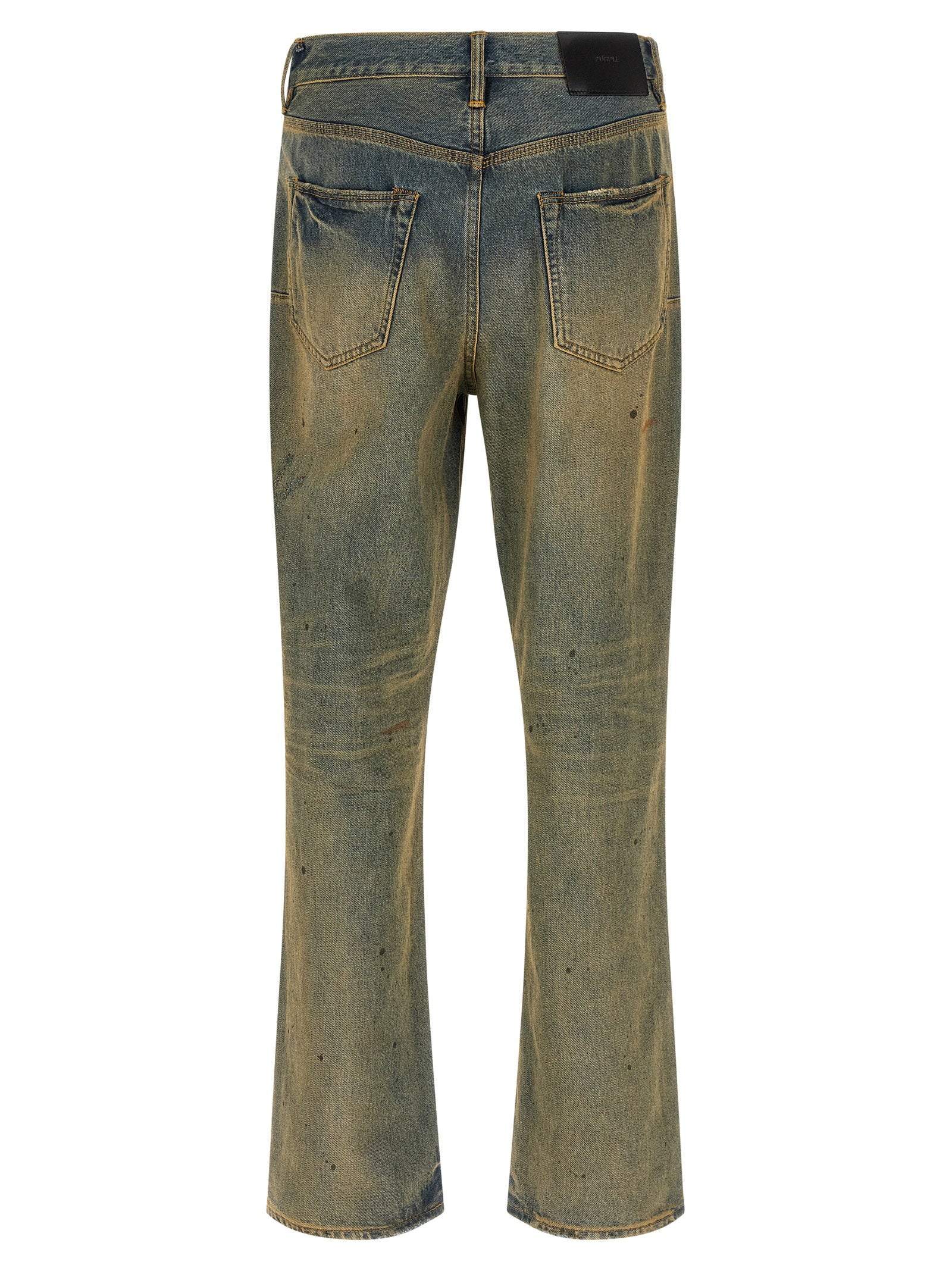Purple P011 Dirty Oil Repair Jeans – 100% cotton - view 2