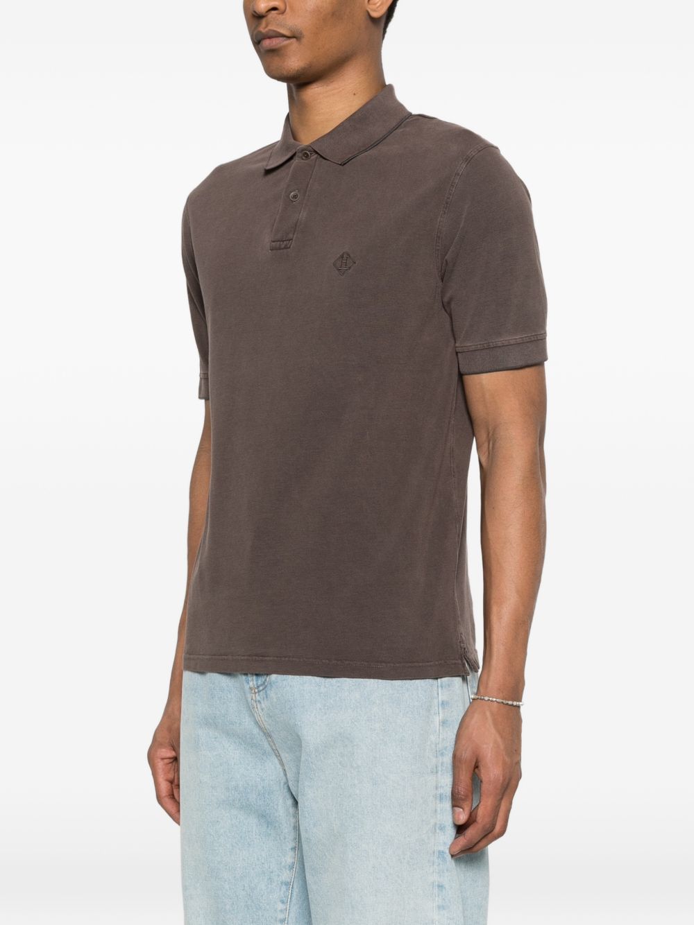 Herno Logo cotton polo shirt – Cotton 100% - view 2