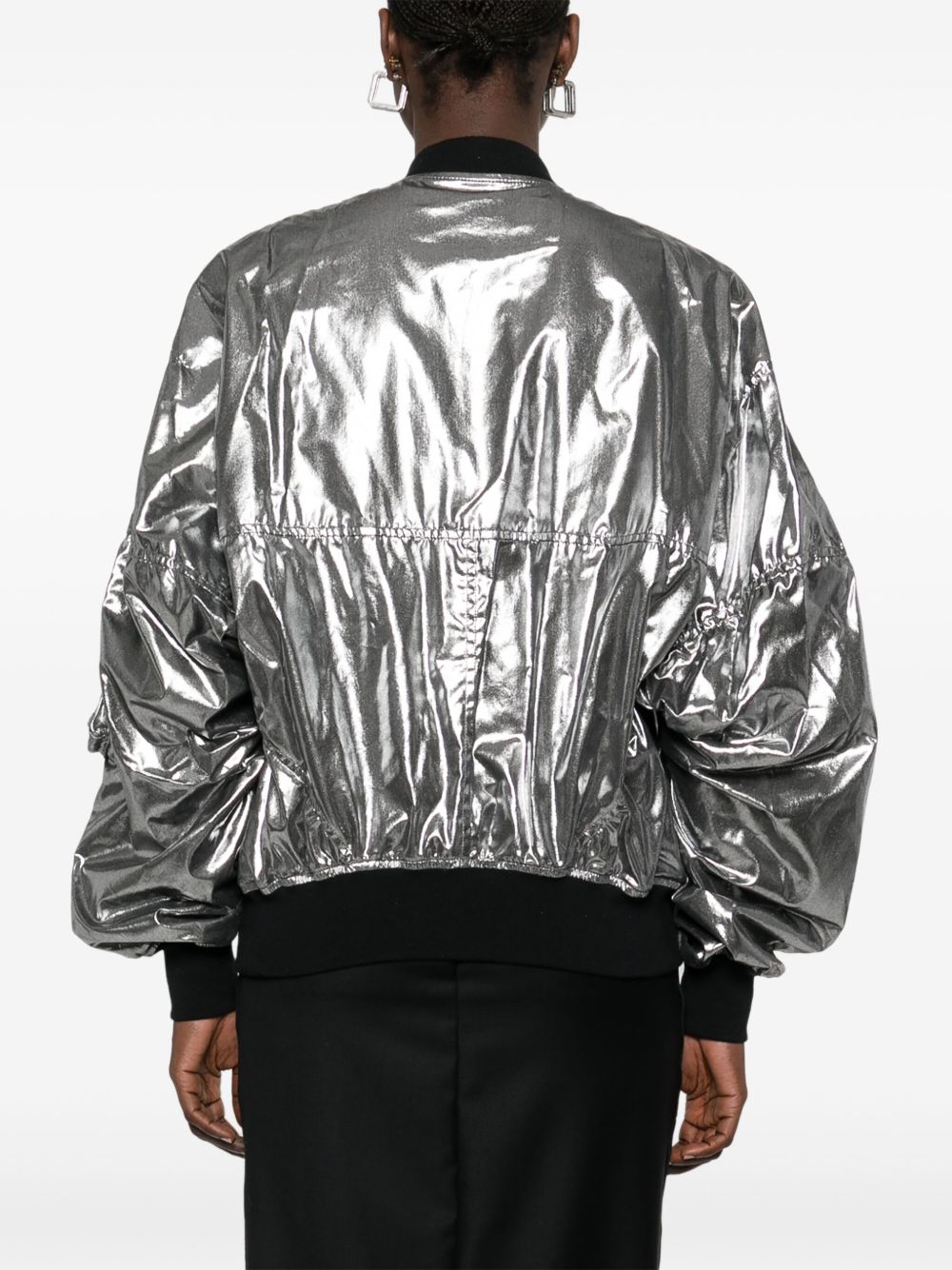 Junya Watanabe Metallic effect bomber jacket - view 3